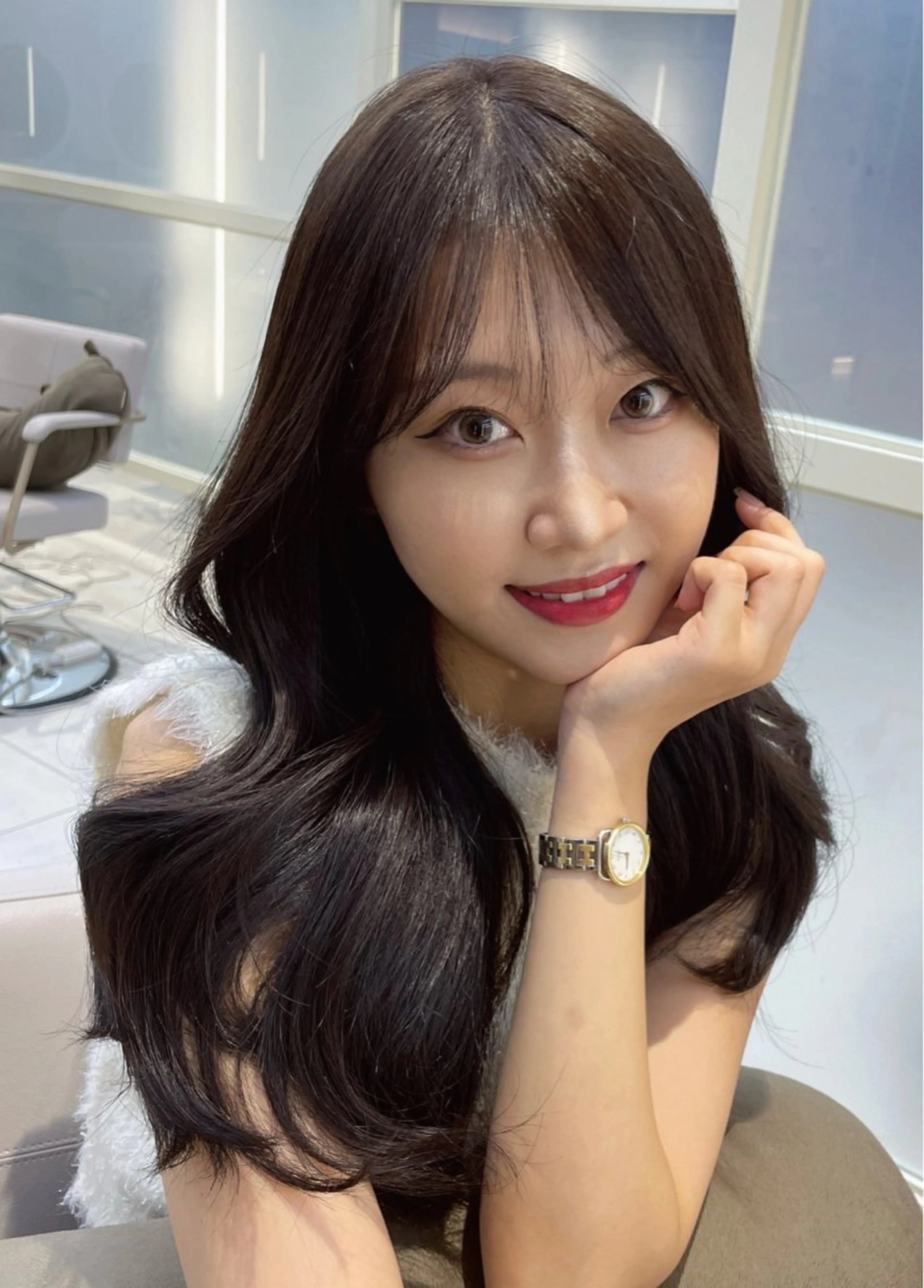 ロング 顔周り/透明感カラー /韓国ヘア/TAKUのヘアスタイル