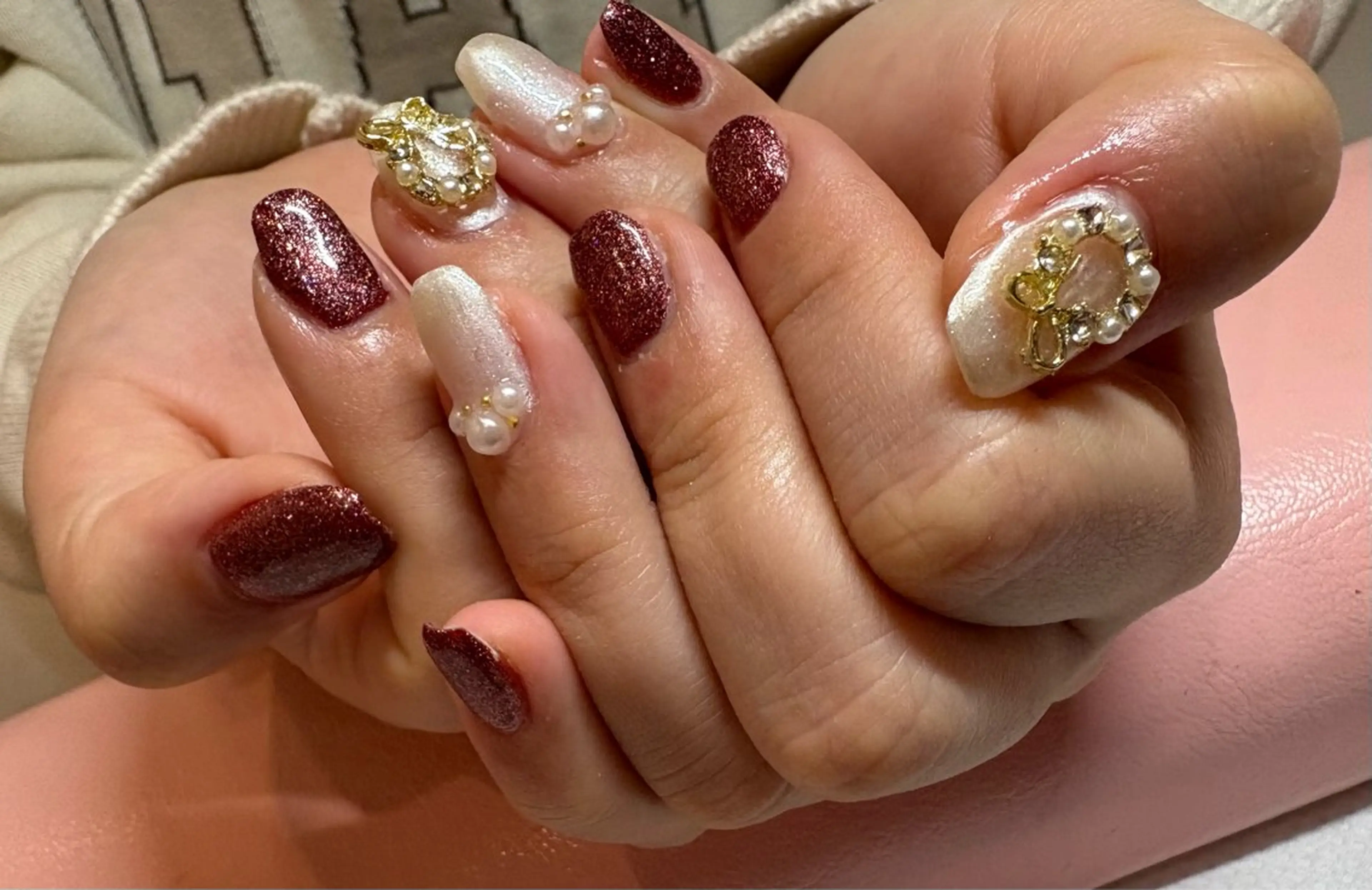 ネイル 冬ネイル クリスマス 松本 リオナのネイルデザイン