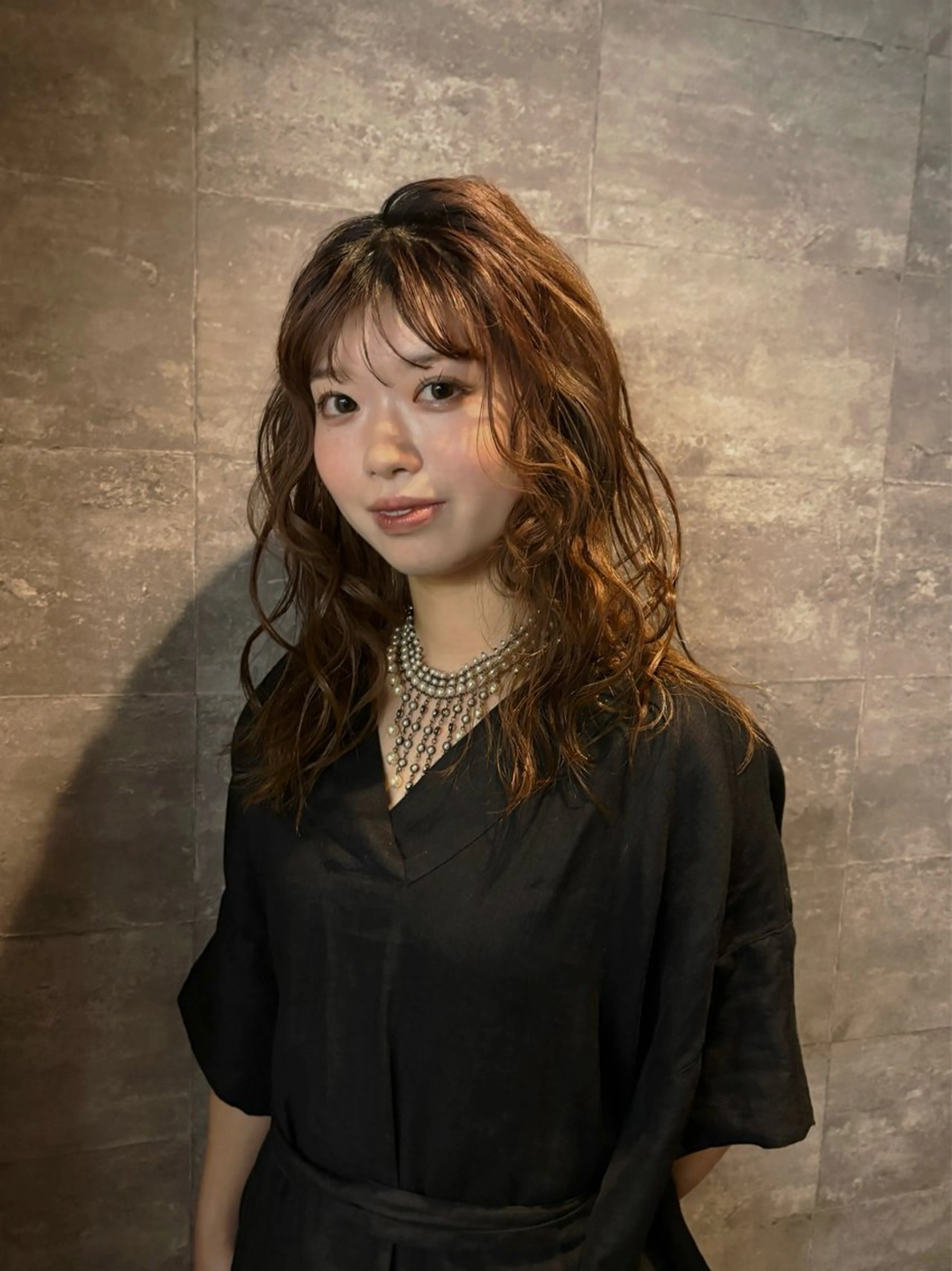 セミロング カット 🪽ナチュラルヘア＊ 大下唯奈🪽🫧のヘアスタイル