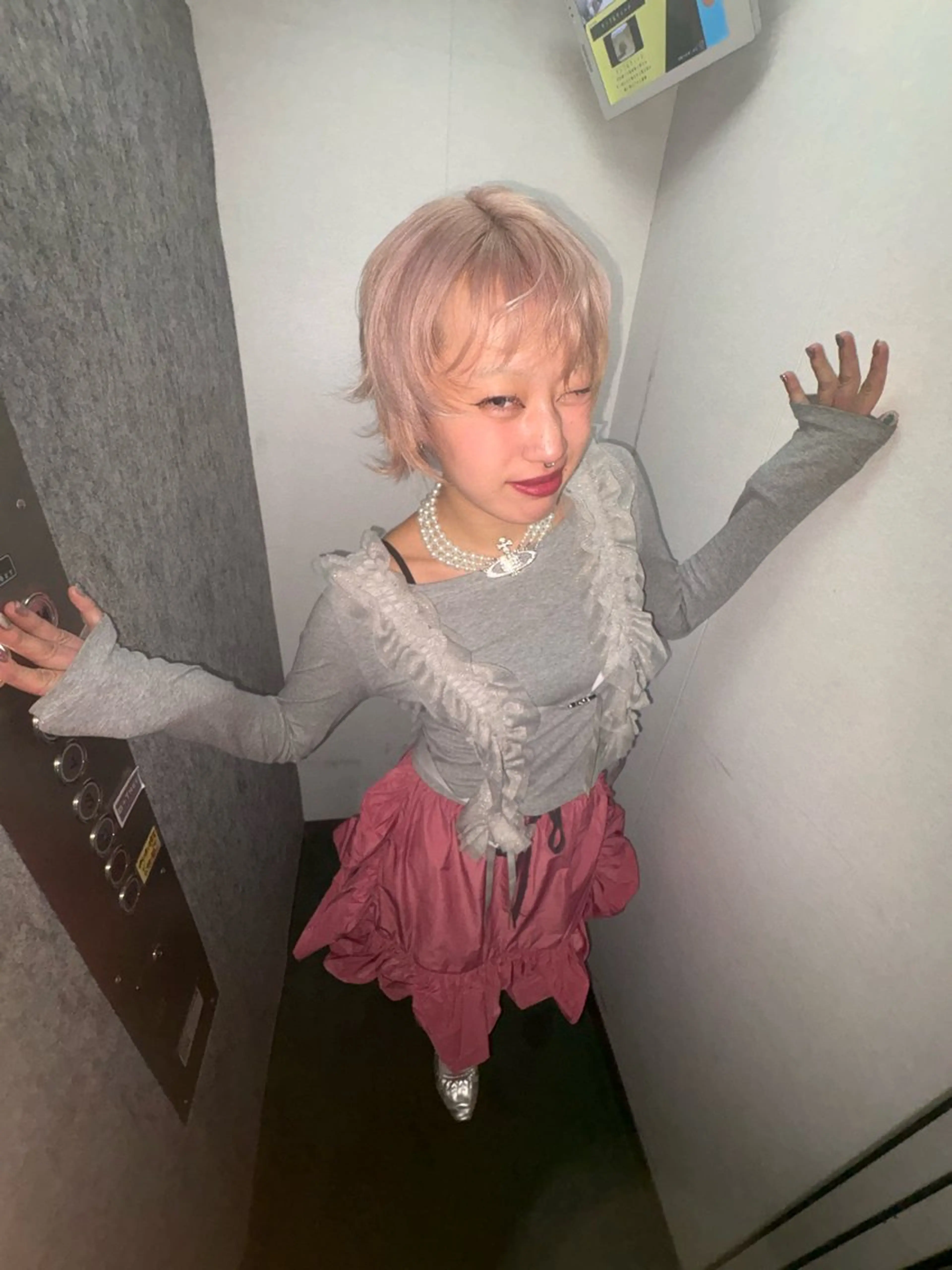 ミディアム カラー ヘアカラー 髙田 こころのヘアスタイル