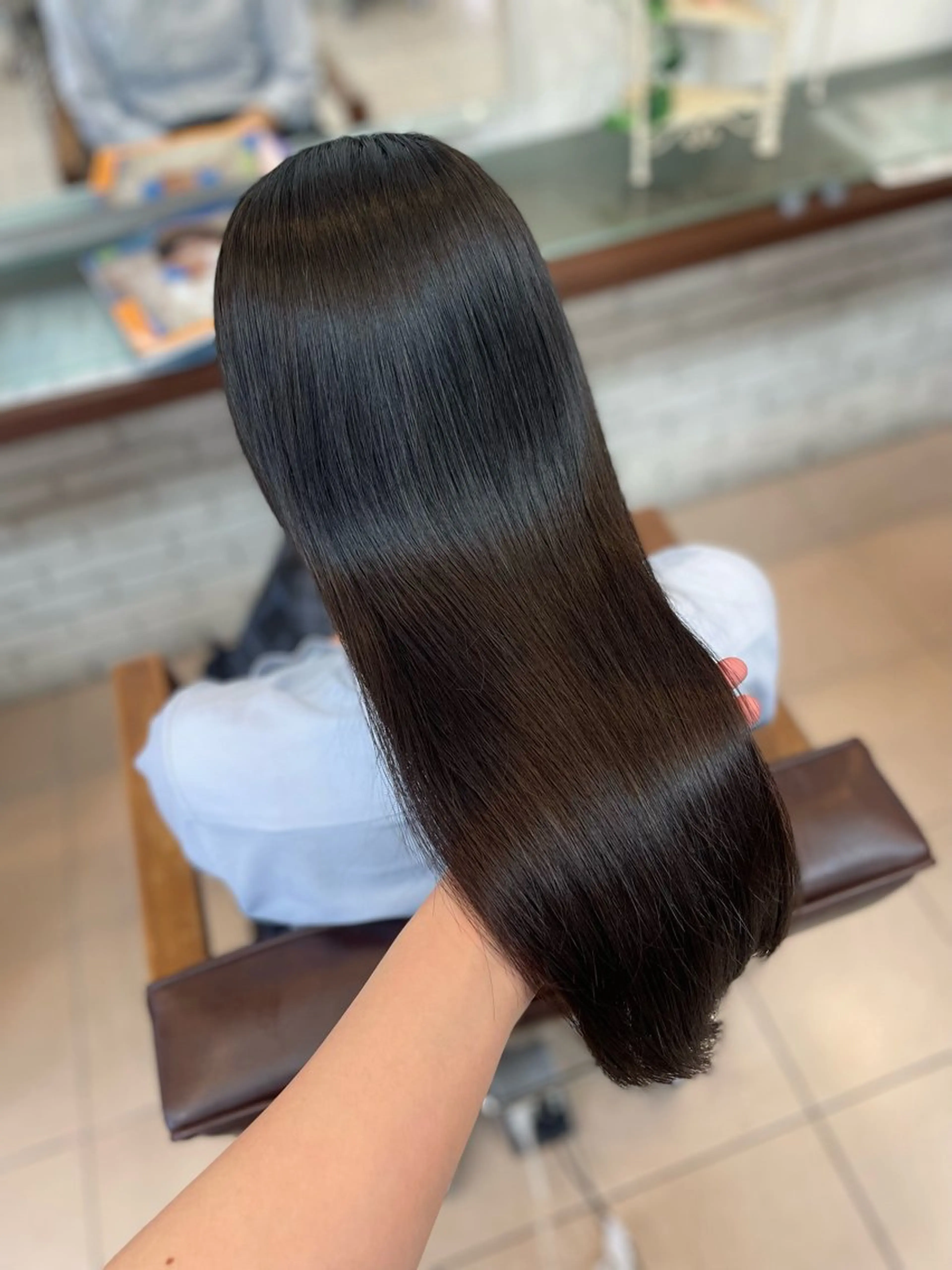 ロング 髪質改善 トリートメント 縮毛矯正 原田 華帆🦋🩶のヘアスタイル