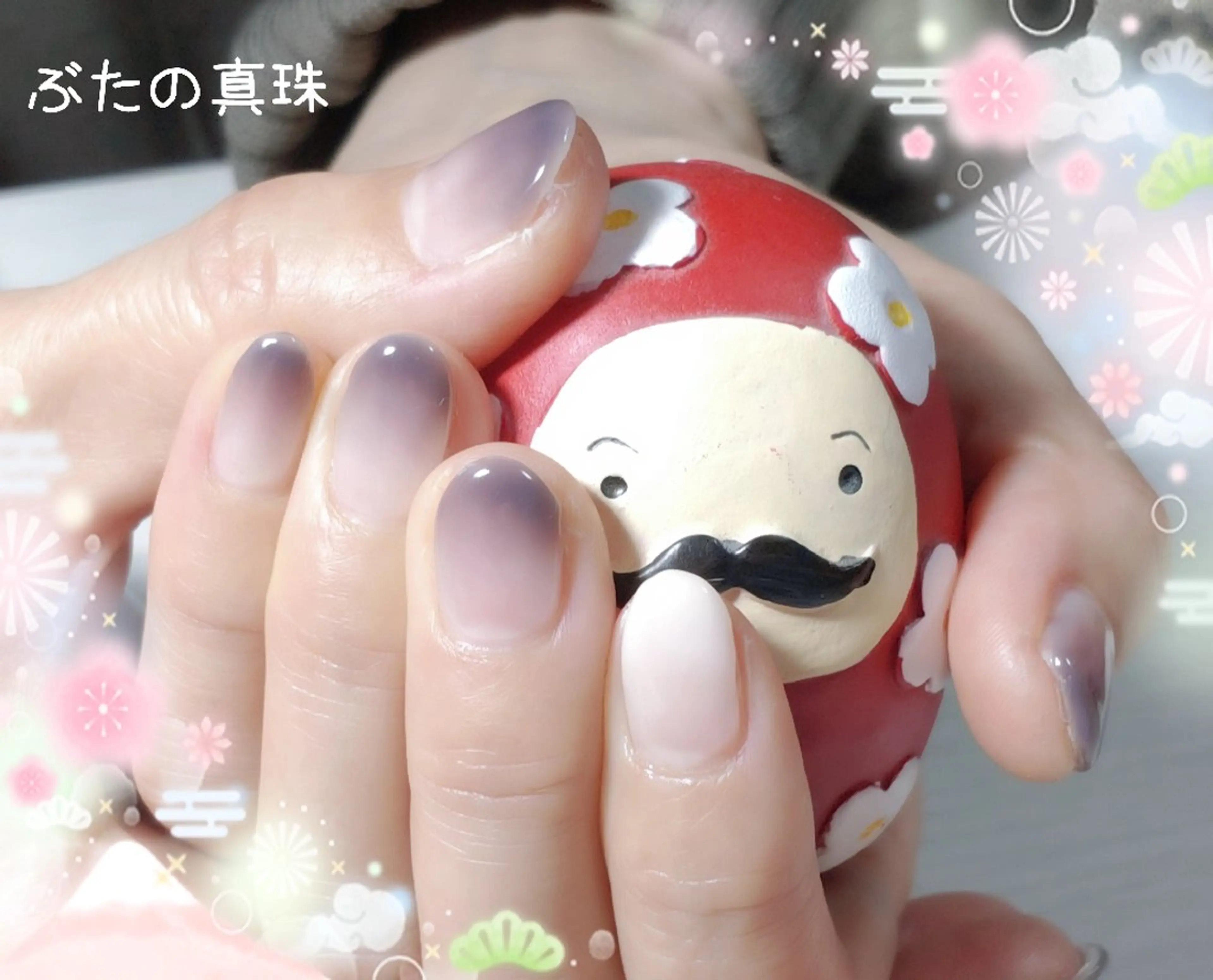 ネイル グラデーション ハンドネイル 林 珠里のネイルデザイン