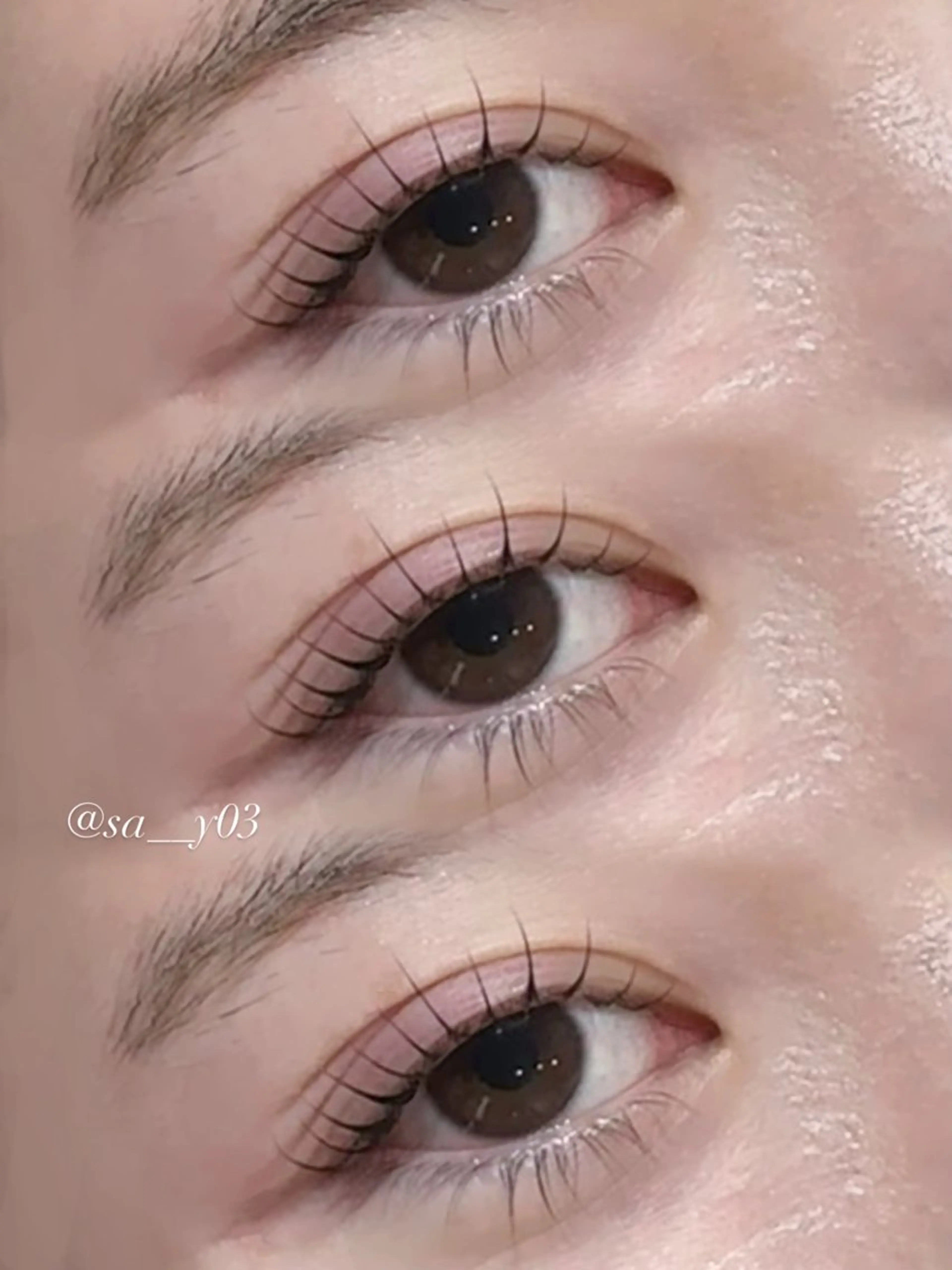 マツエク・マツパ パリジェンヌラッシュリフト マツパ BOOBEE eyelash所属・山下 紗采のマツエク・マツパデザイン