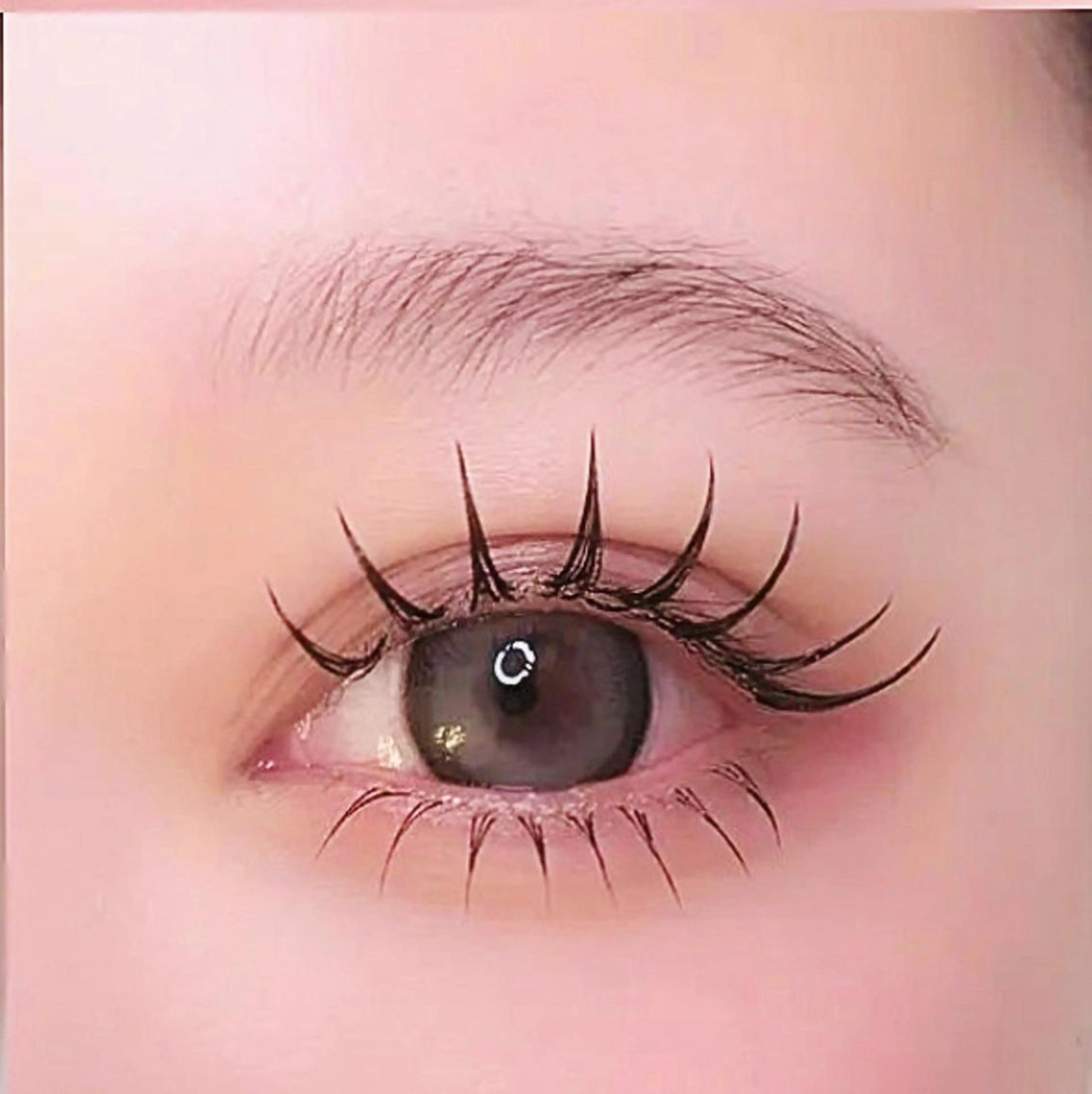 大人気＆ヘルシー[エクステ✖️マツパ]最新技術、つけ心地がとてもよく(コーディング付き)120本の写真