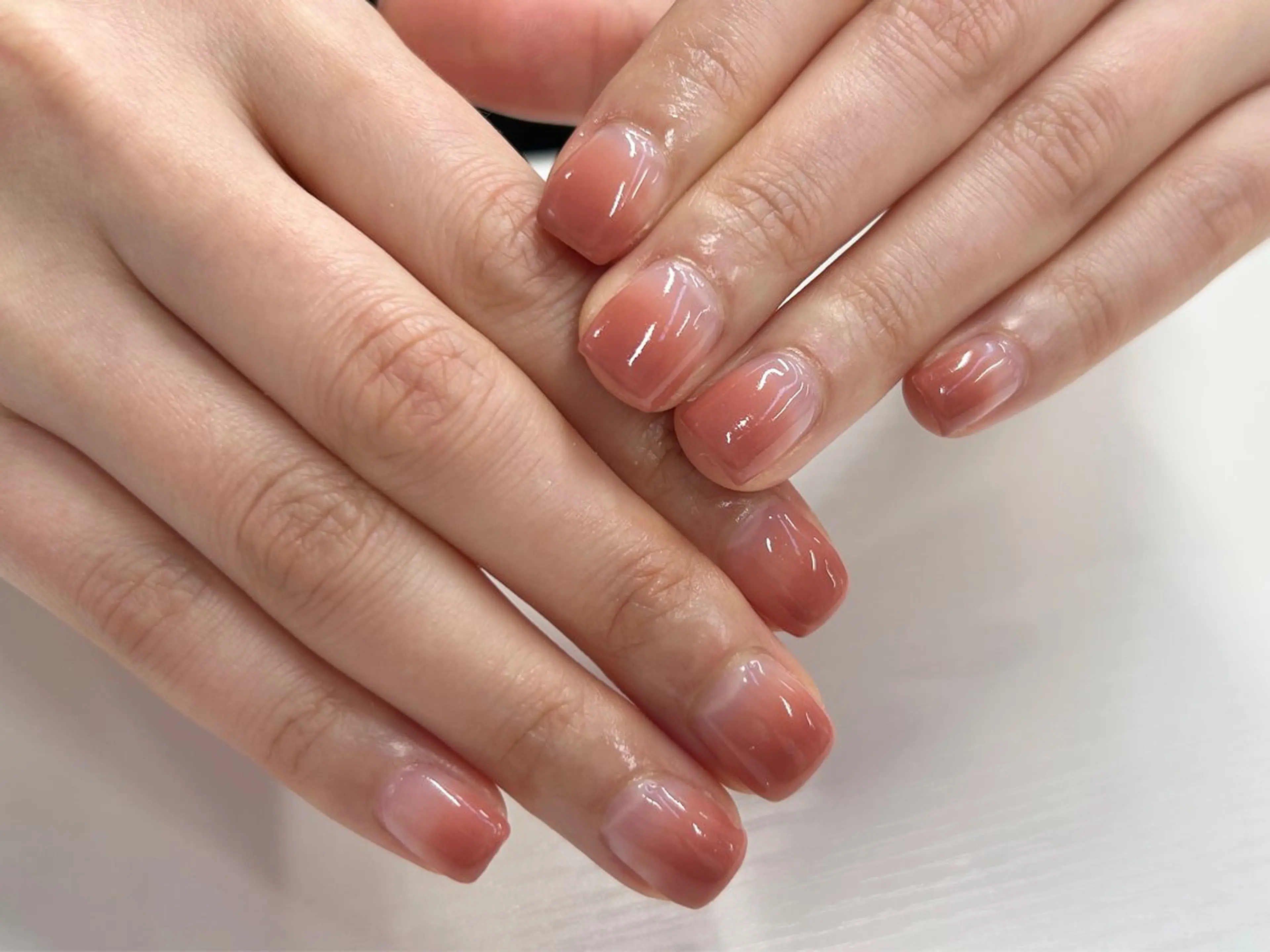 ✨️ミニモ×平日限定価格！✨️【HAND】 🩵カラーグラデーション🩵ジェルオフ無料🩵の写真