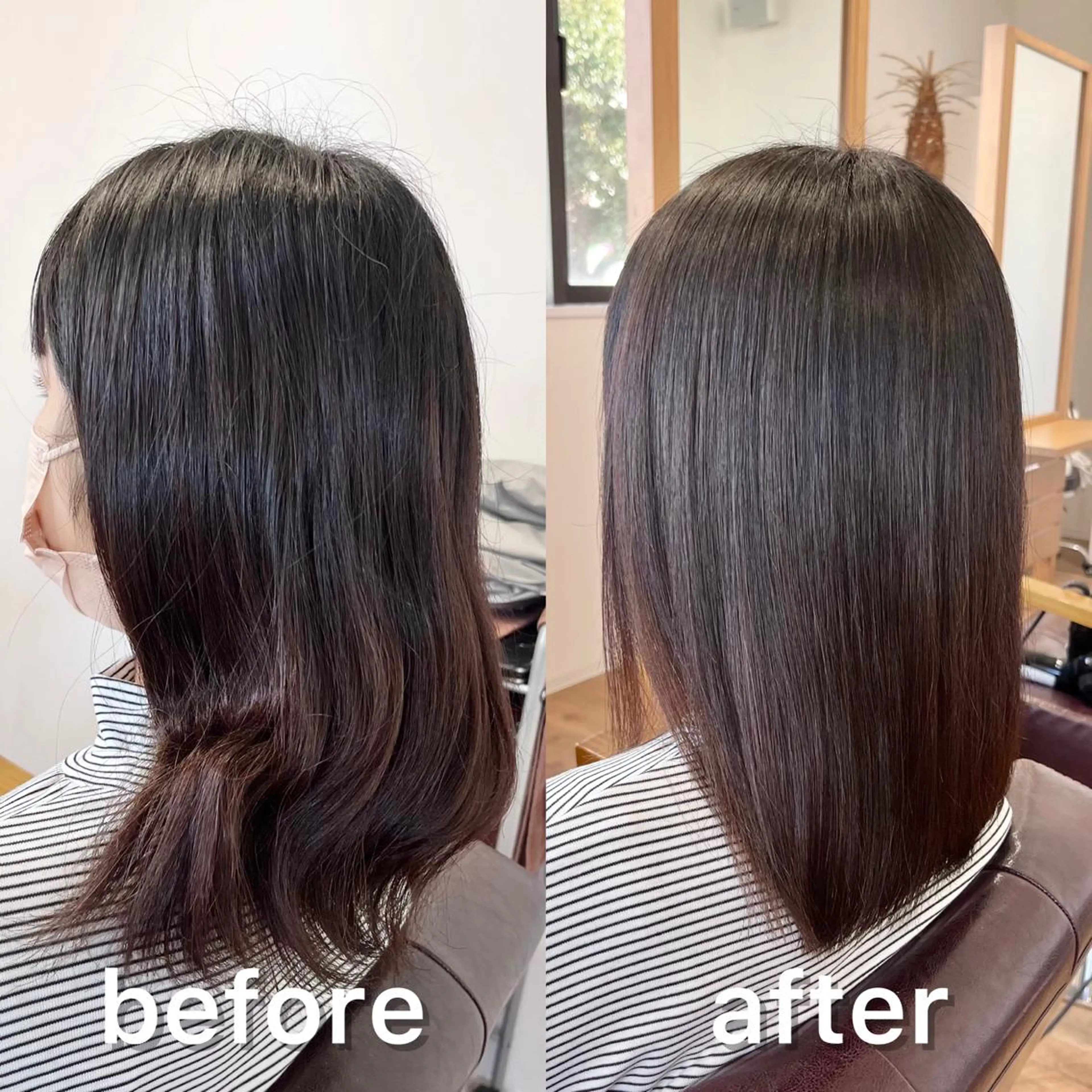 ミディアム パーマ くせ毛 髪質改善 縮毛矯正 縮毛矯正 トリートメント KIZU 髪質改善 オカルト怪談のヘアスタイル