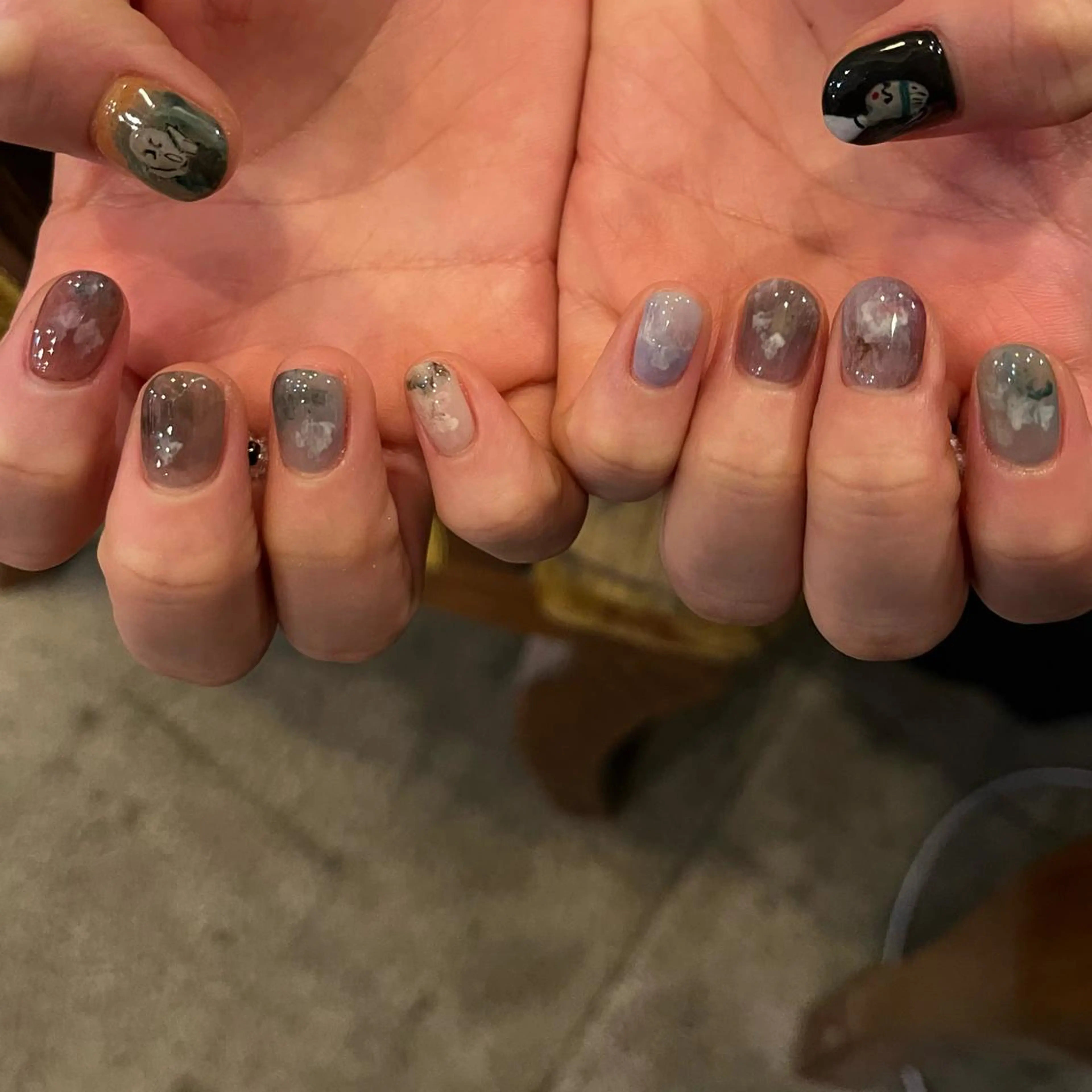 ネイル ハンドネイル Trico Antique所属・岩本 杏のネイルデザイン