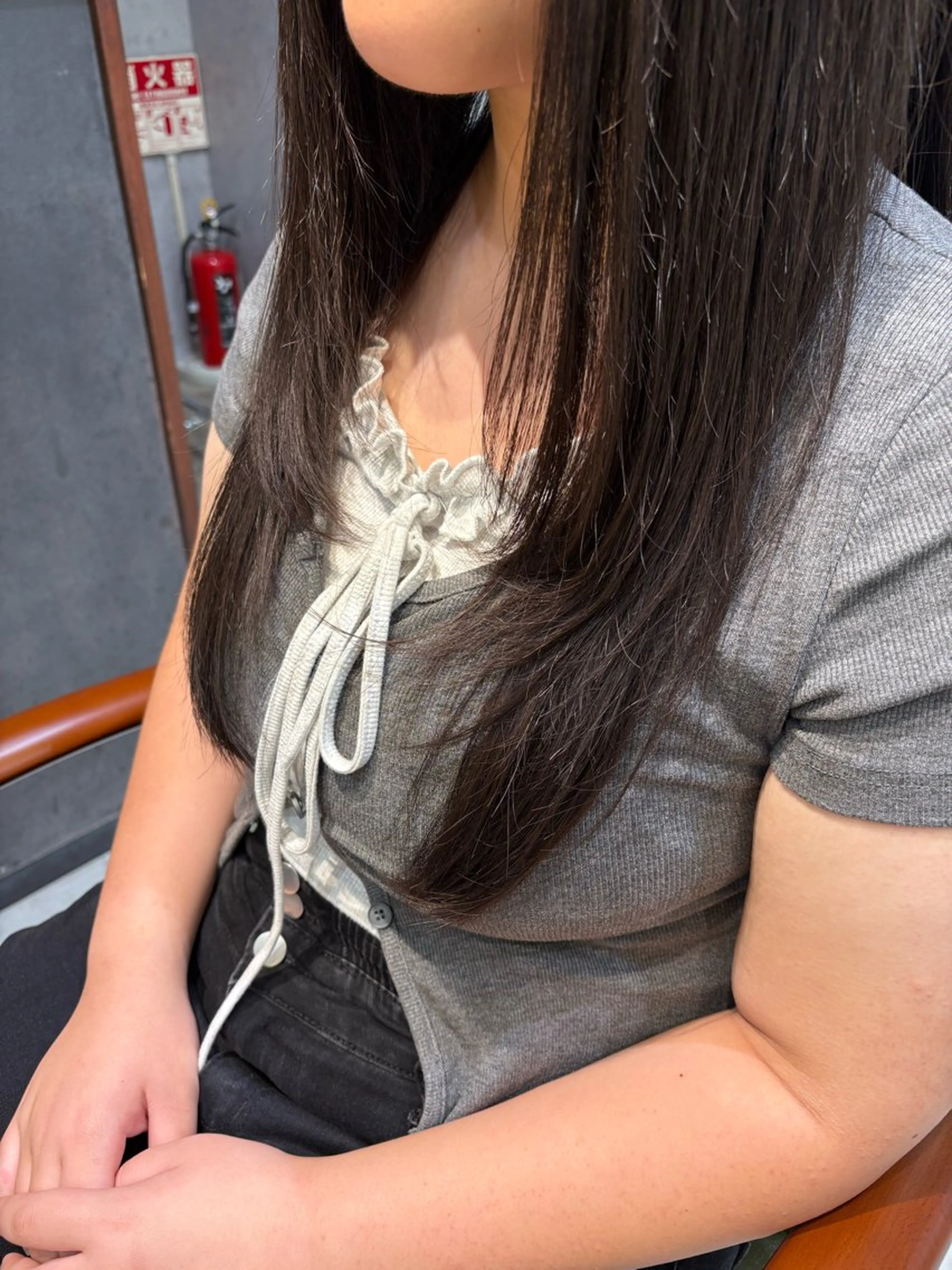 セミロング 髪質改善/縮毛矯正 ツヤ髪🩷さつきのヘアスタイル