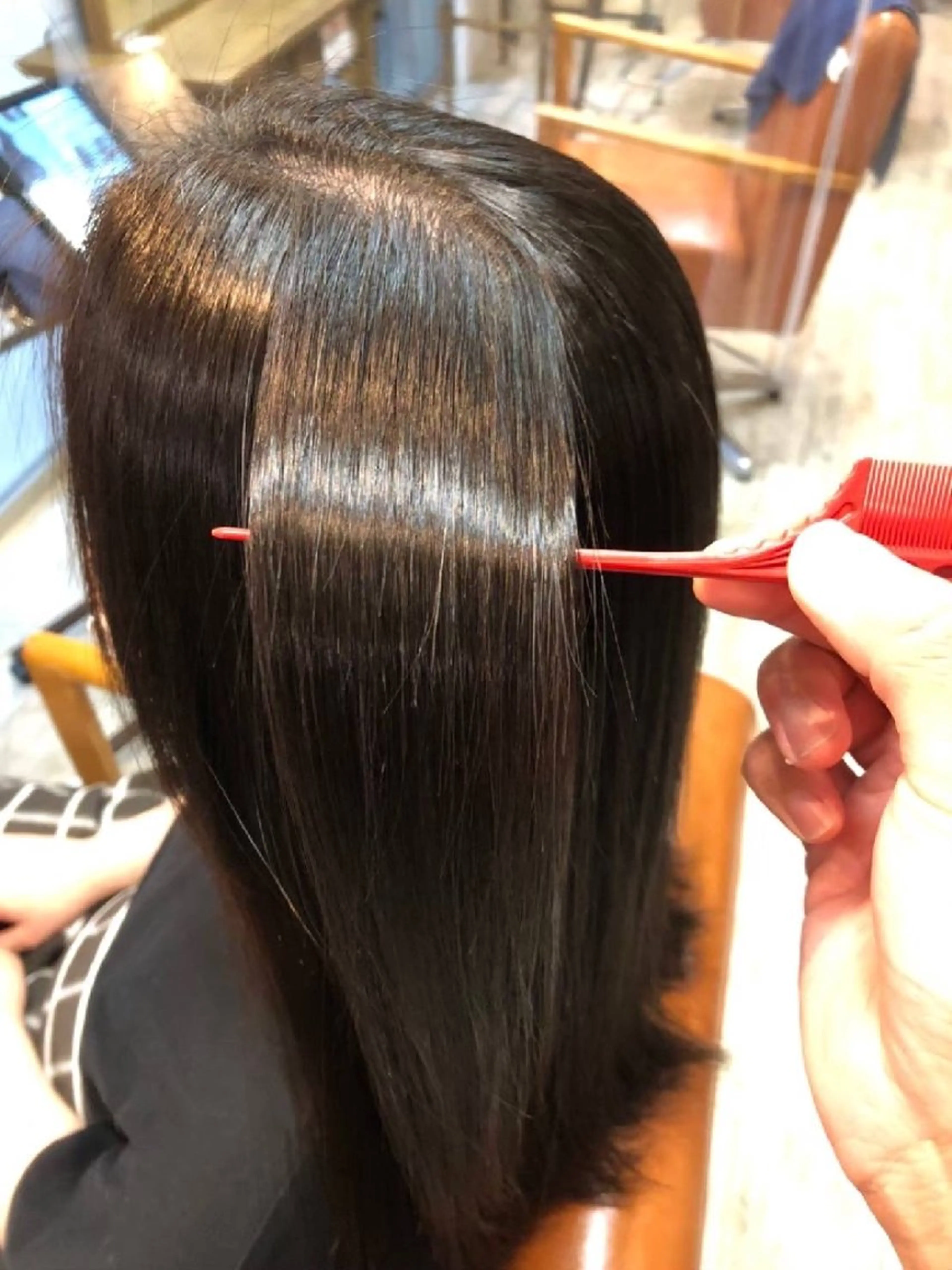 カラー+髪質改善トリートメント+前髪カット無料の写真