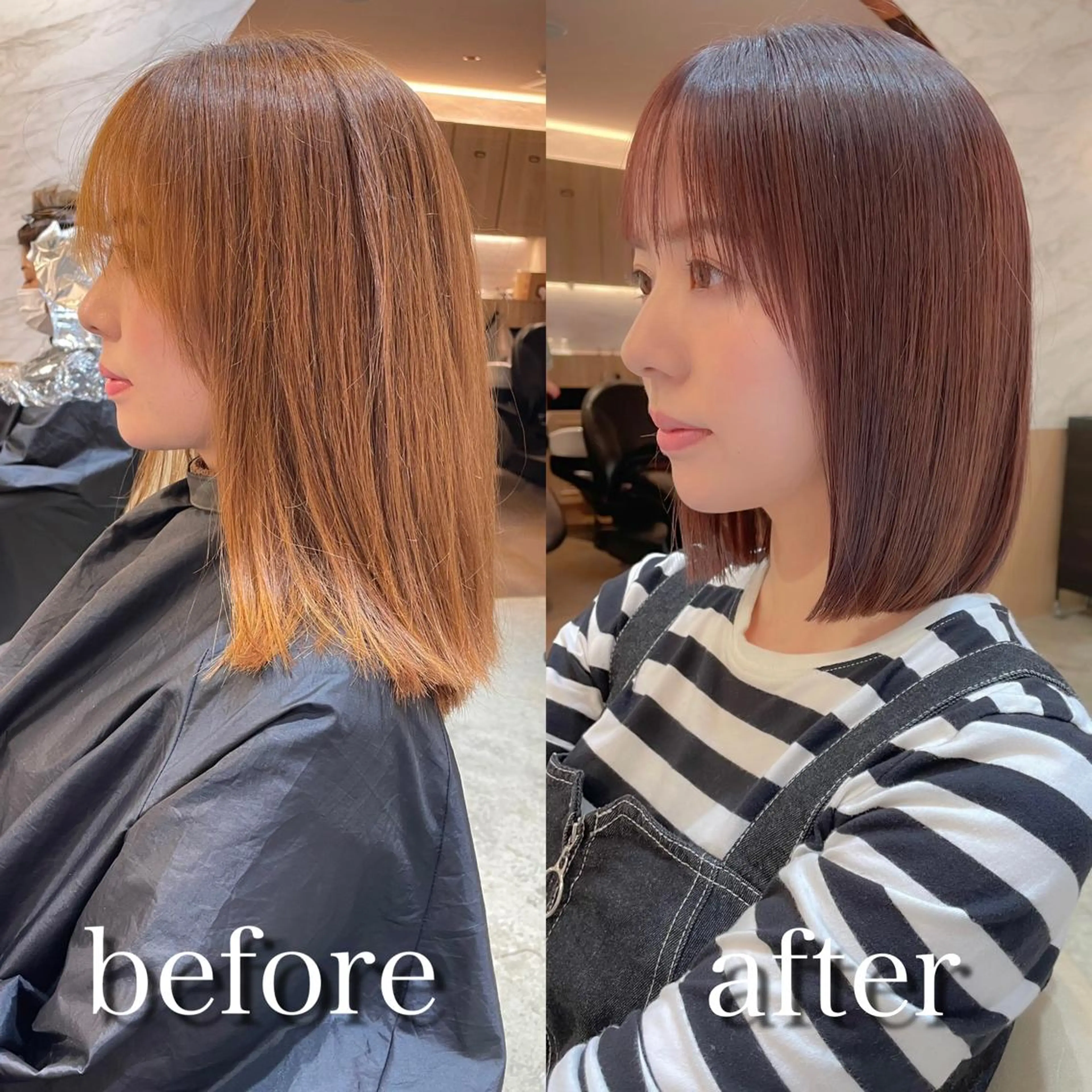 ショート 切りっぱなしボブ 前下がりボブ ショートボブ ボブ 髪質改善 カット ヘアカラー 縮毛矯正 トリートメント 🌹ボブ/髪質改善 韓国ヘア🌹澤口龍成のヘアスタイル