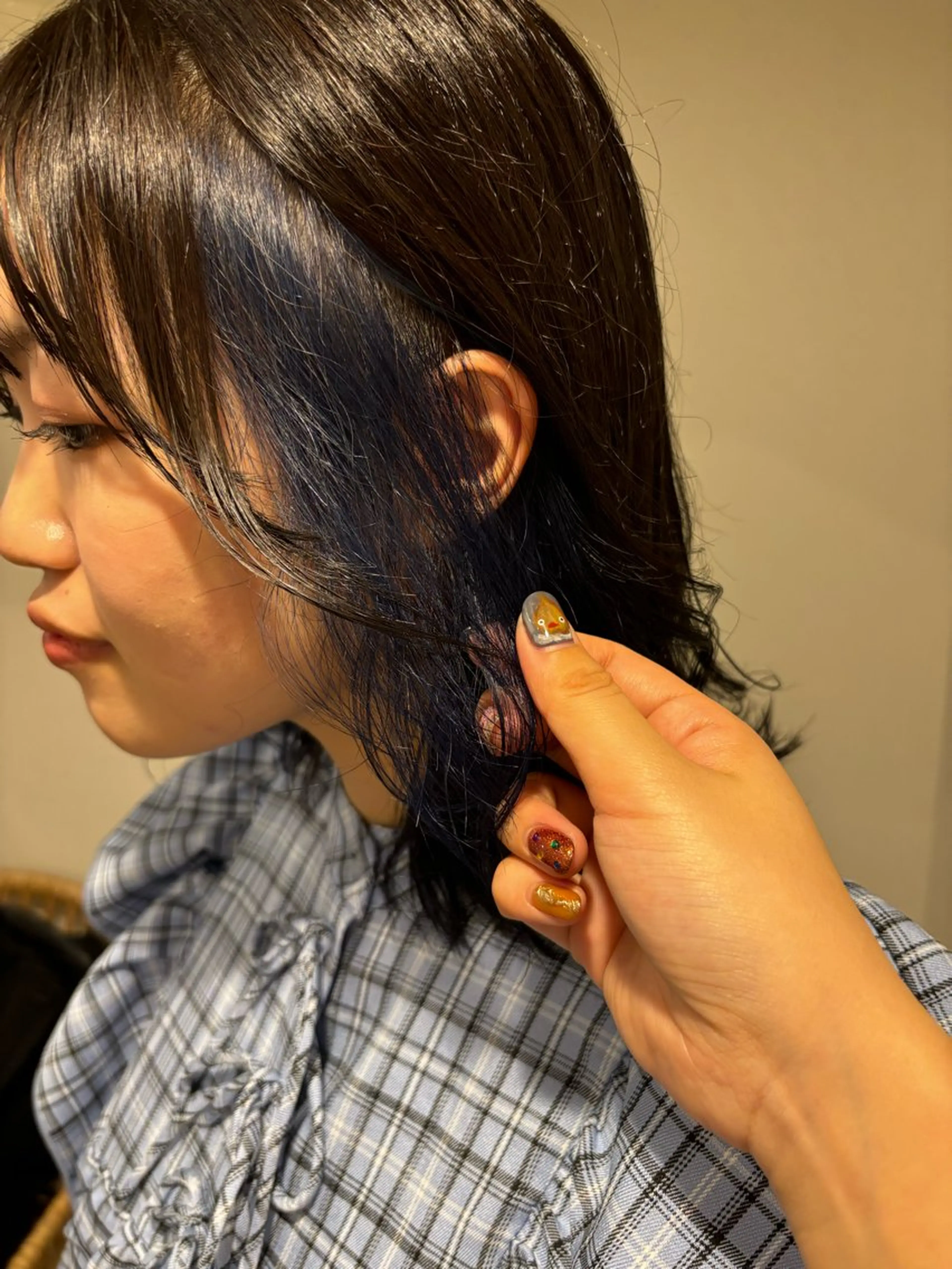 ミディアム ヘアカラー 倉田 光希のヘアスタイル