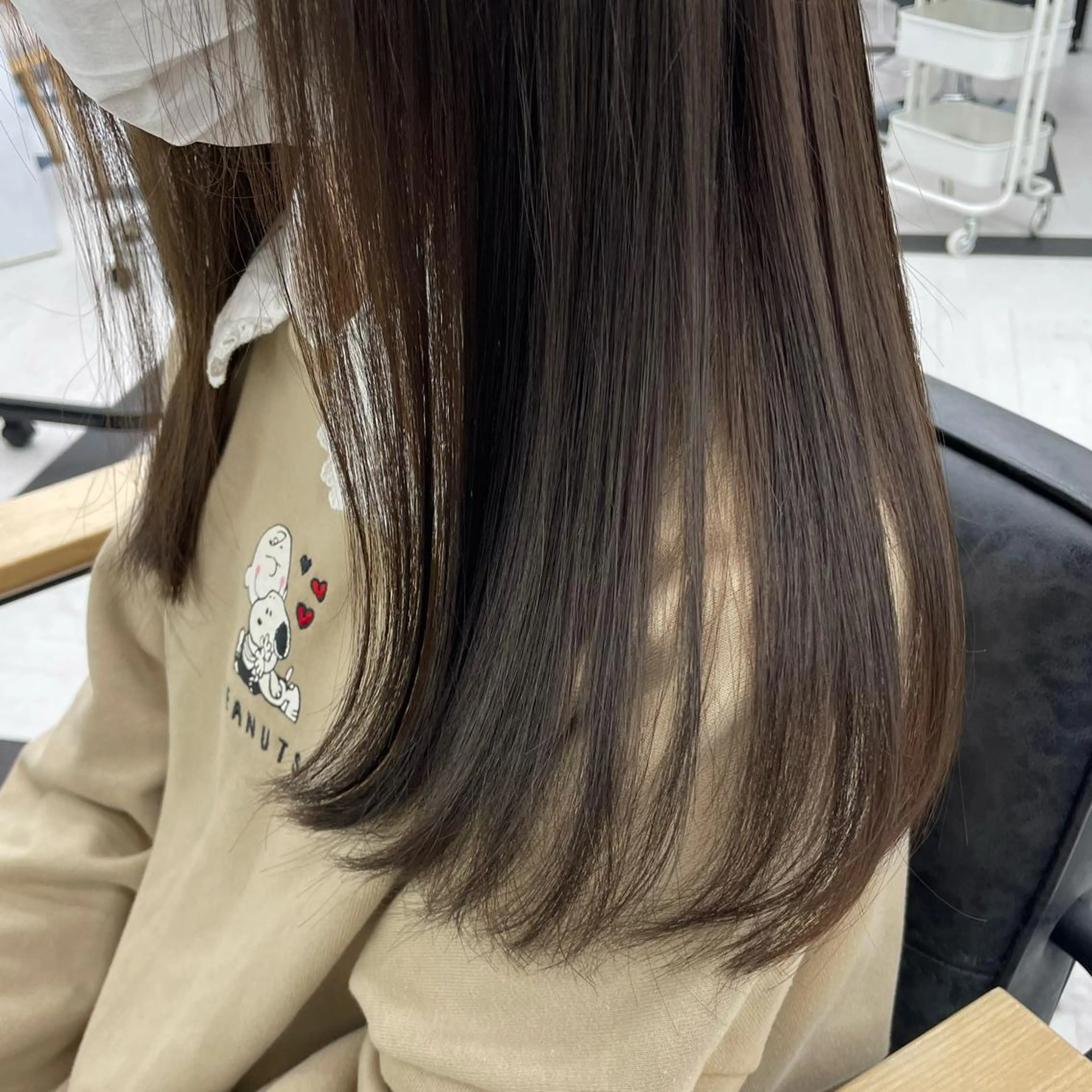 ミディアム カラー パーマ ヘアアレンジ メンズ キッズ ネイル マツエク・マツパ アイブロウ ブラウンカラー カラーマツエク ブラウン mona/ ストレートスタイル✨のヘアスタイル