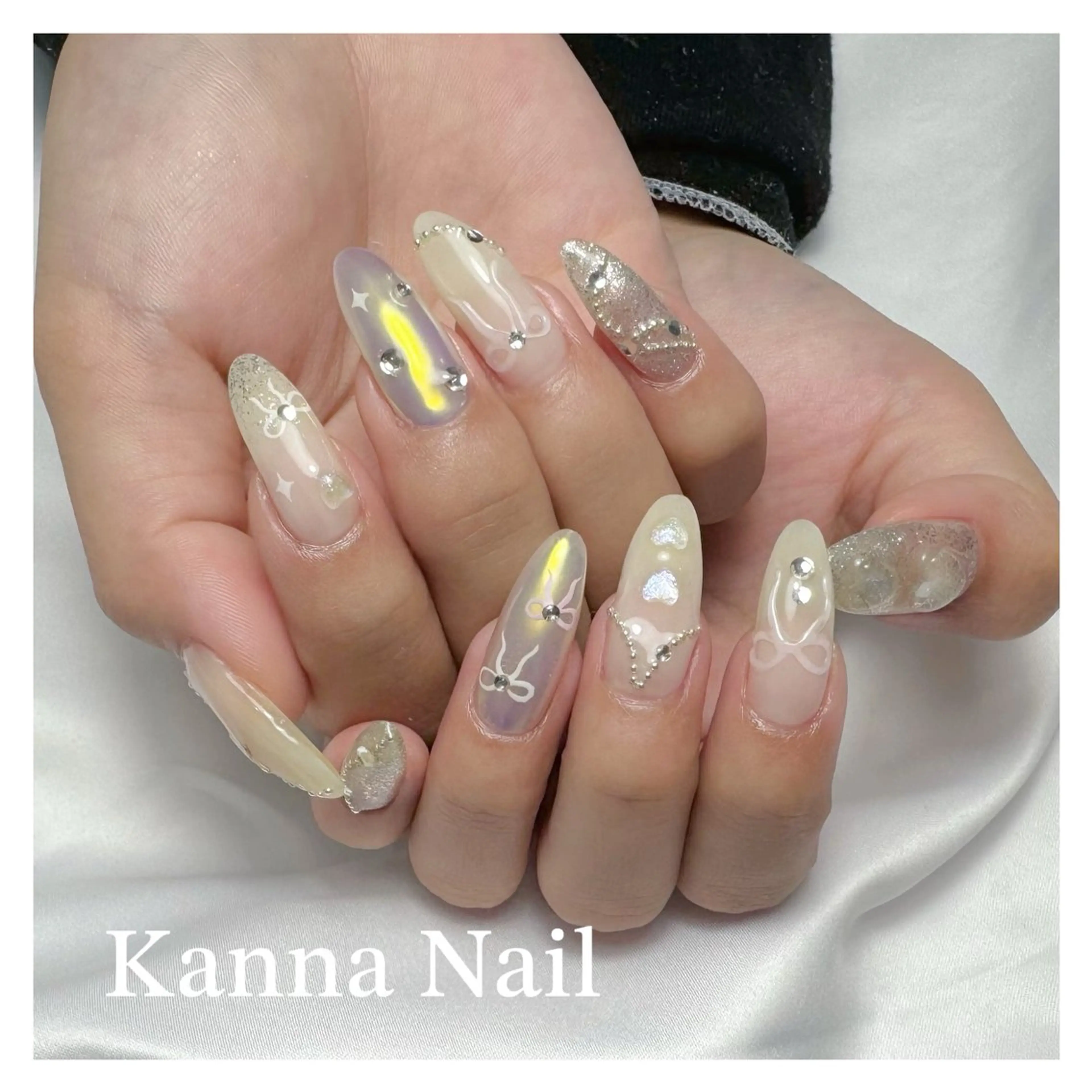 ネイル フットネイル ジェルネイル グラデーション キラキラネイル マグネットネイル ハンドネイル Kanna Yuki カンナユキのネイルデザイン