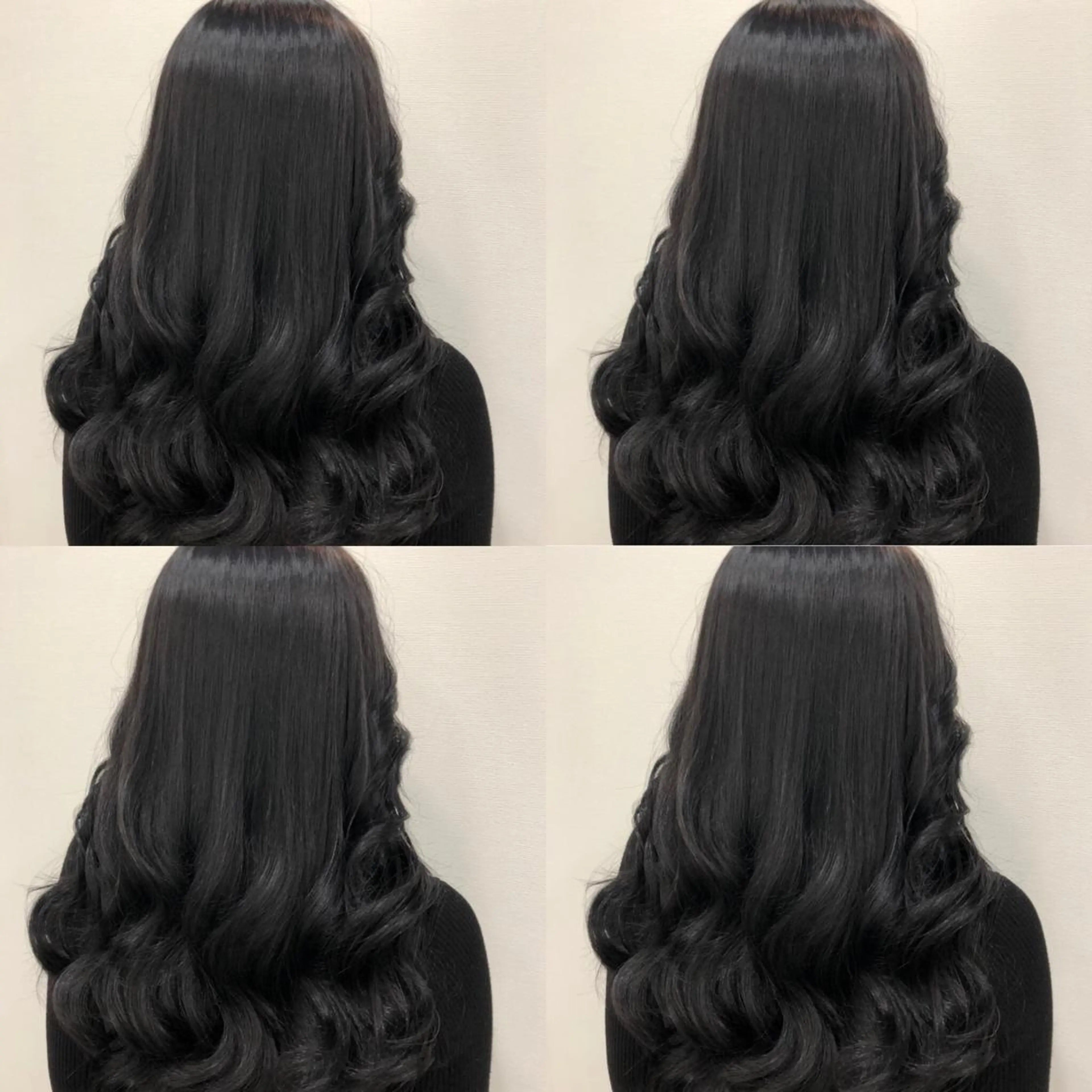 セミロング カラー シールエクステ 黒髪 エクステ 🌷MAYU 🌷のヘアスタイル