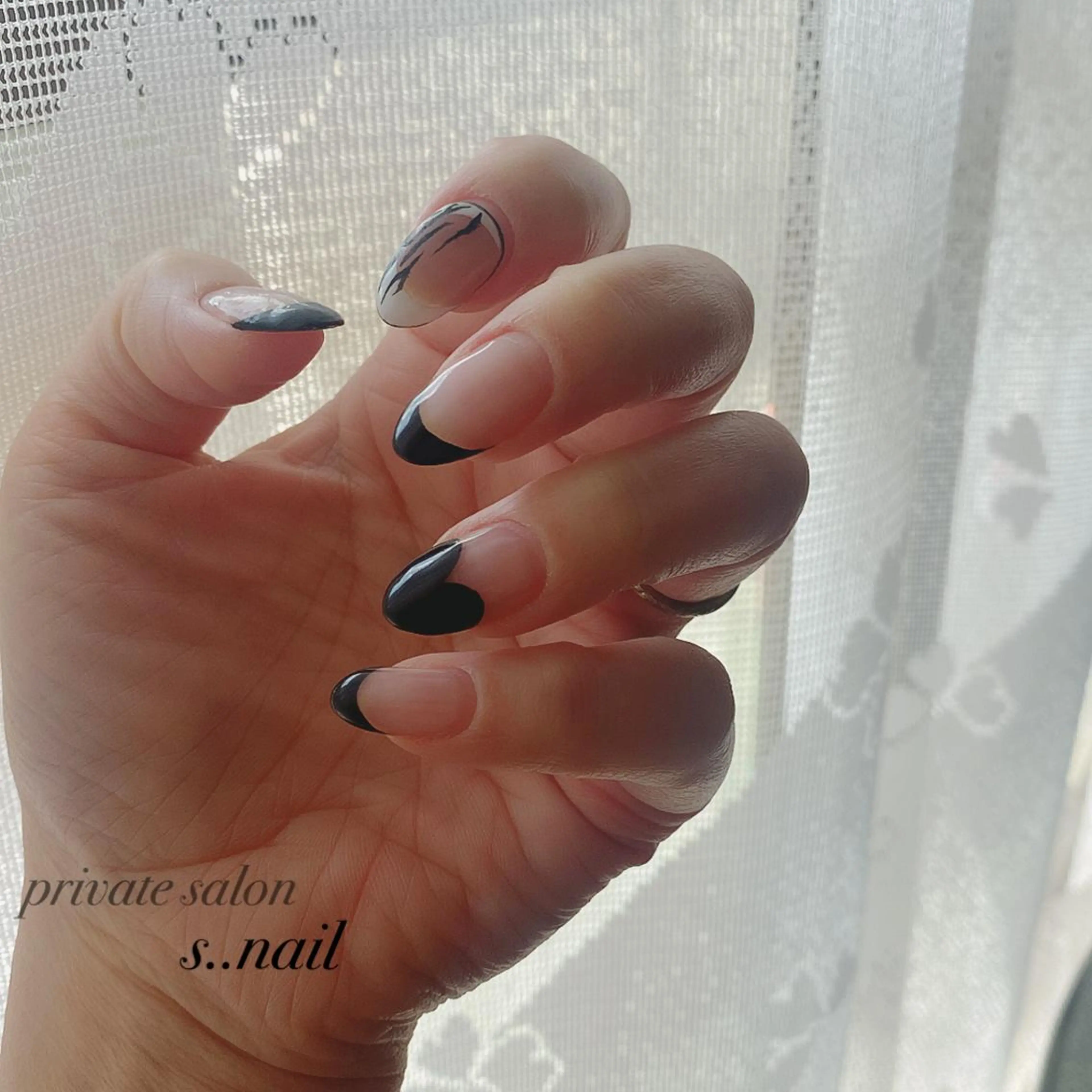 ネイル 桜ネイル フレンチネイル ハンドネイル フットネイル s..nail / MORITAのネイルデザイン