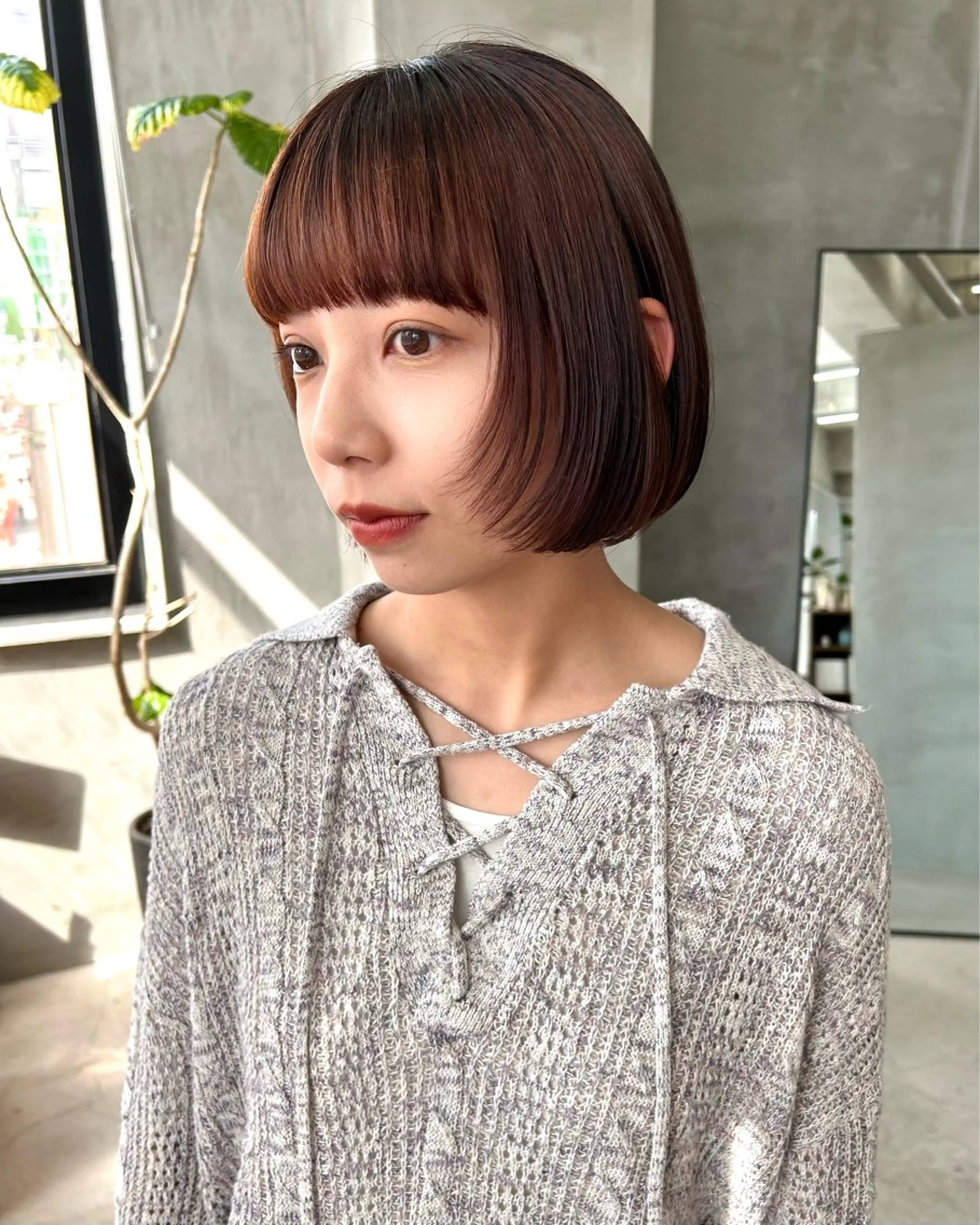 ショート カラー 顔まわりレイヤー レイヤーカット カット トリートメント tetohair 森田浩平のヘアスタイル