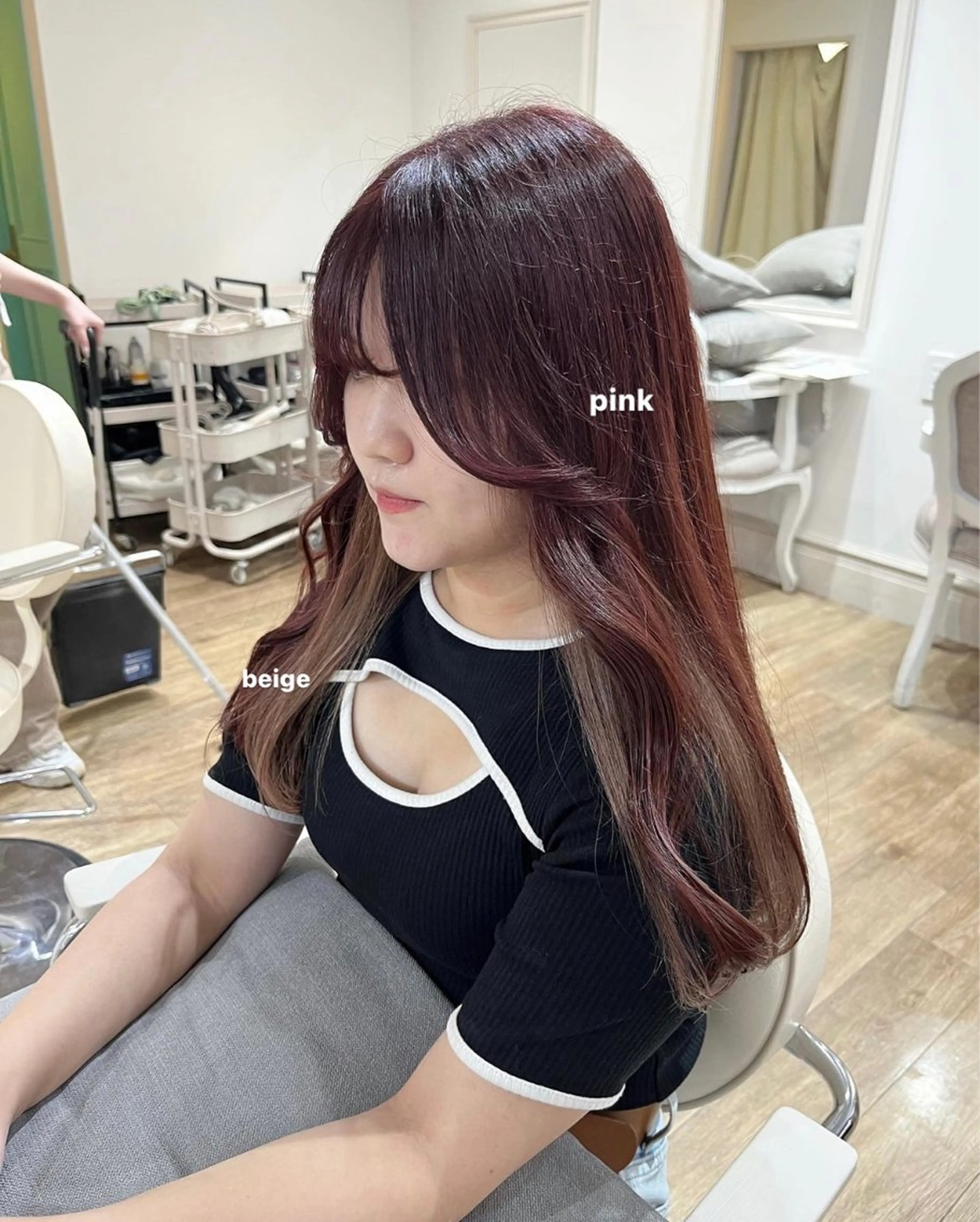 ロング カラー パーマ ヘアアレンジ メンズ メンズインナーカラー インナーカラー 𝗺𝗶𝗸𝘂♡ 似合わせ🎀のヘアスタイル