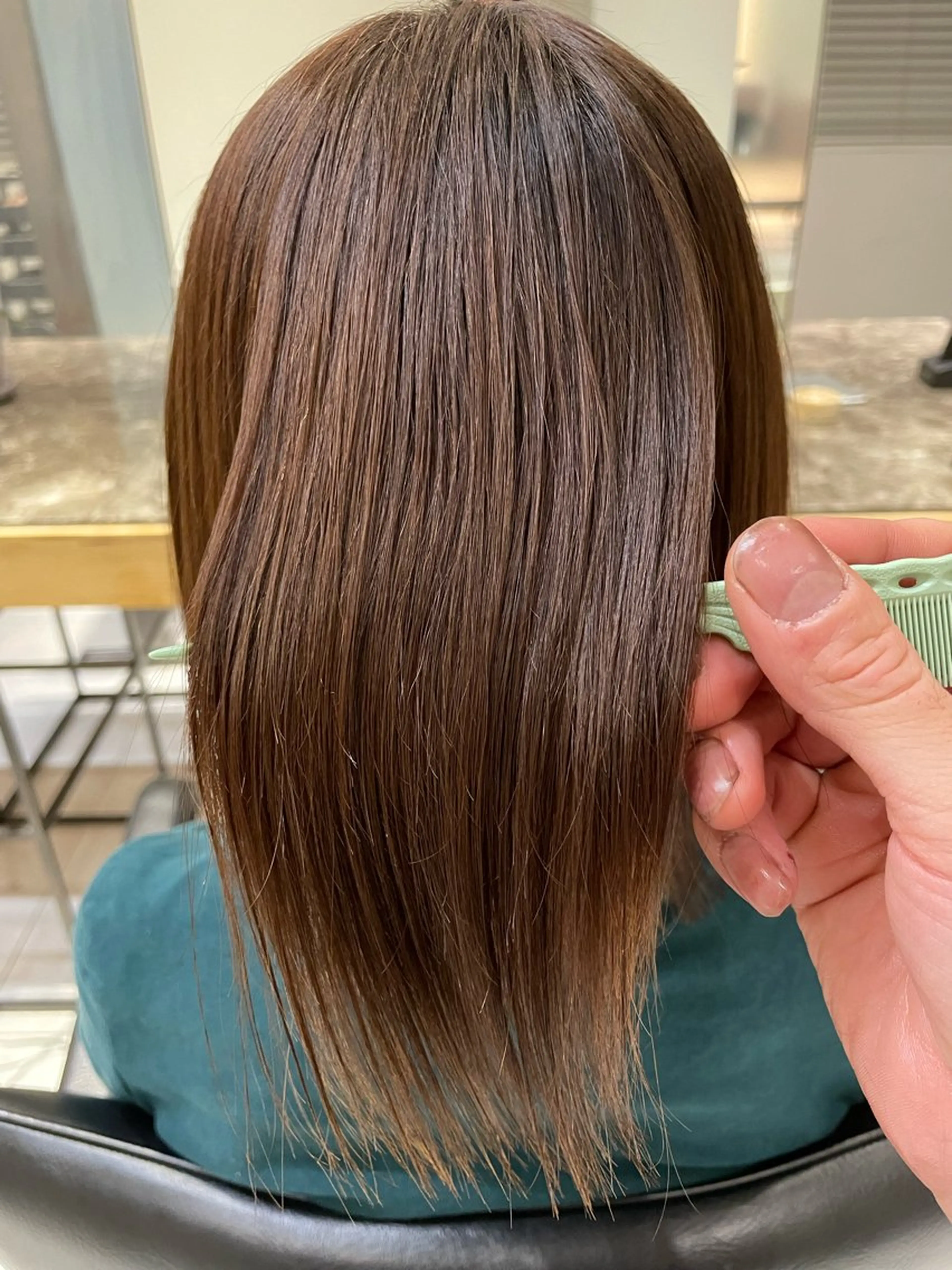 ミディアム カット 縮毛矯正 トリートメント 🦕小林 大地🦕のヘアスタイル