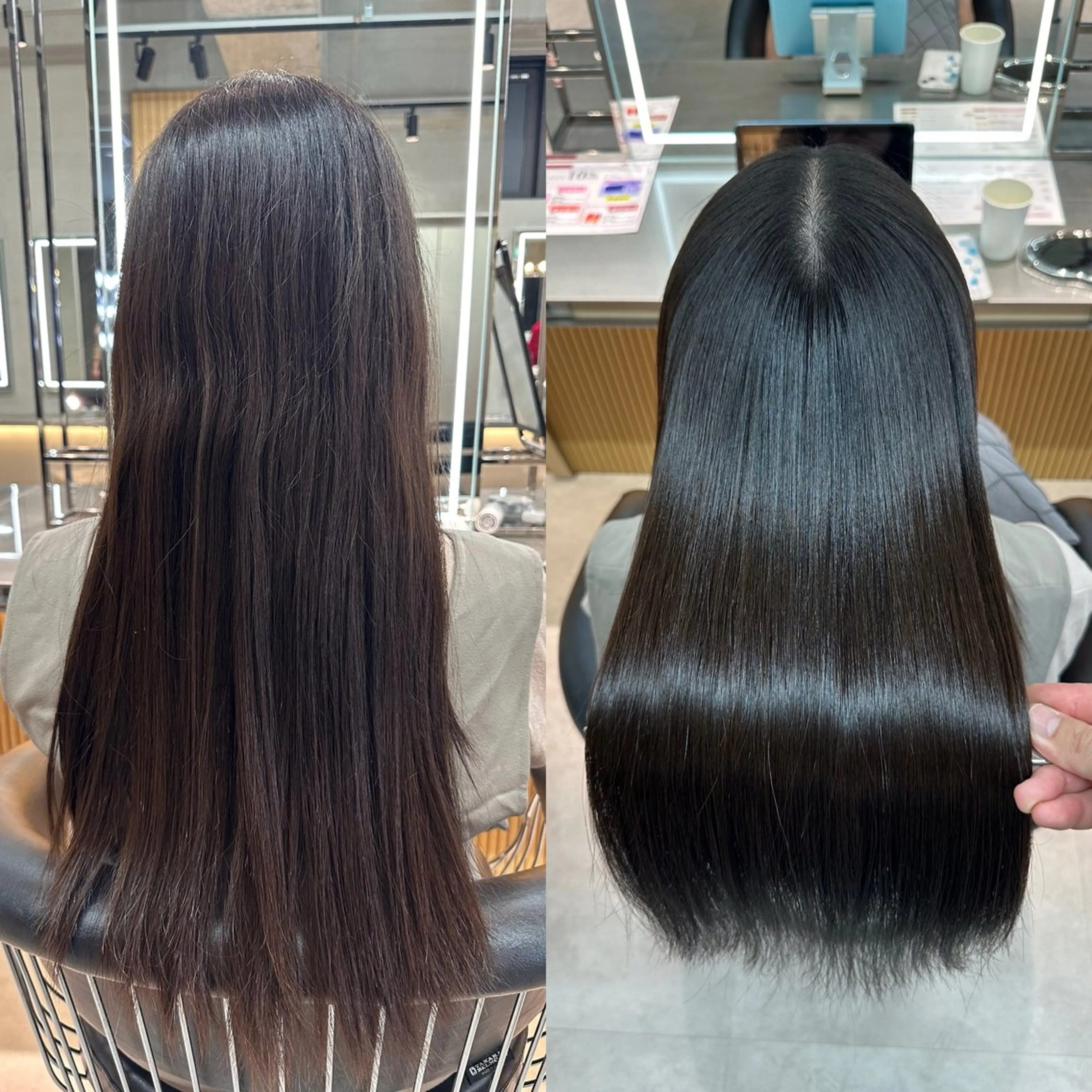 ロング カット 縮毛矯正 トリートメント ✨髪質改善特化✨副 店長椎葉信乃介のヘアスタイル