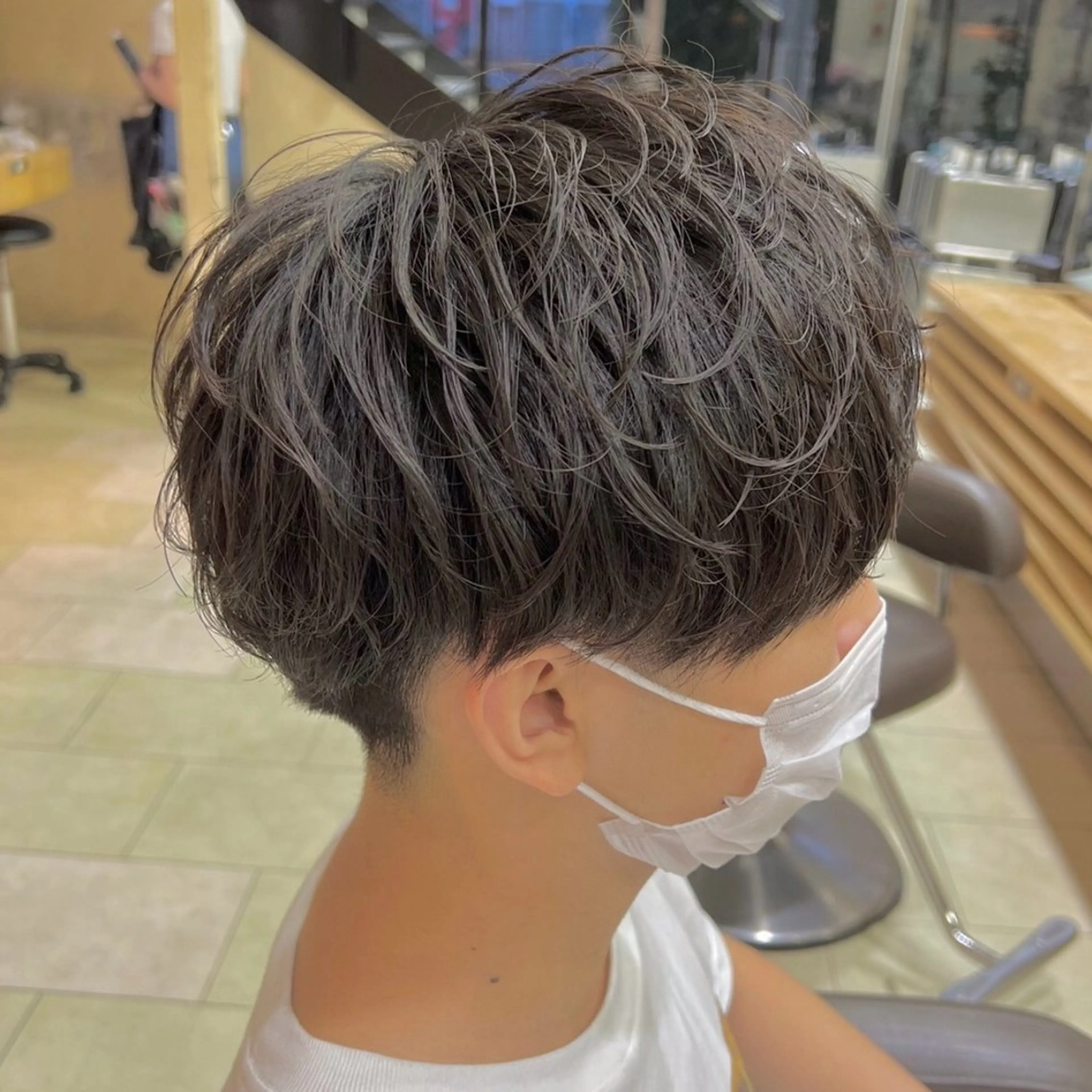 メンズ 韓国レイヤー/センタ ーパート/坂本翔のヘアスタイル