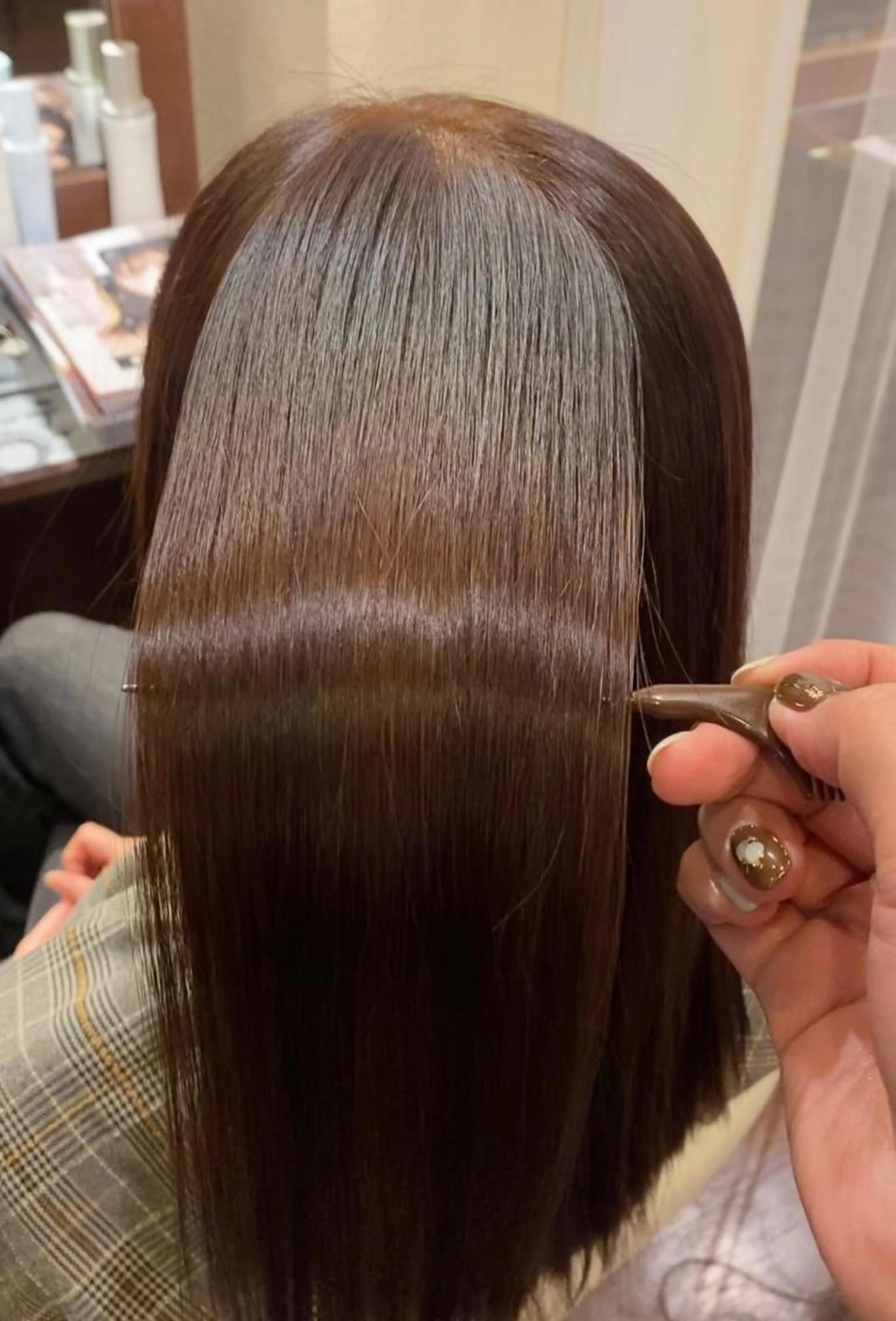 【✨人気✨】カット + 酸性縮毛矯正 + スタイリングの写真