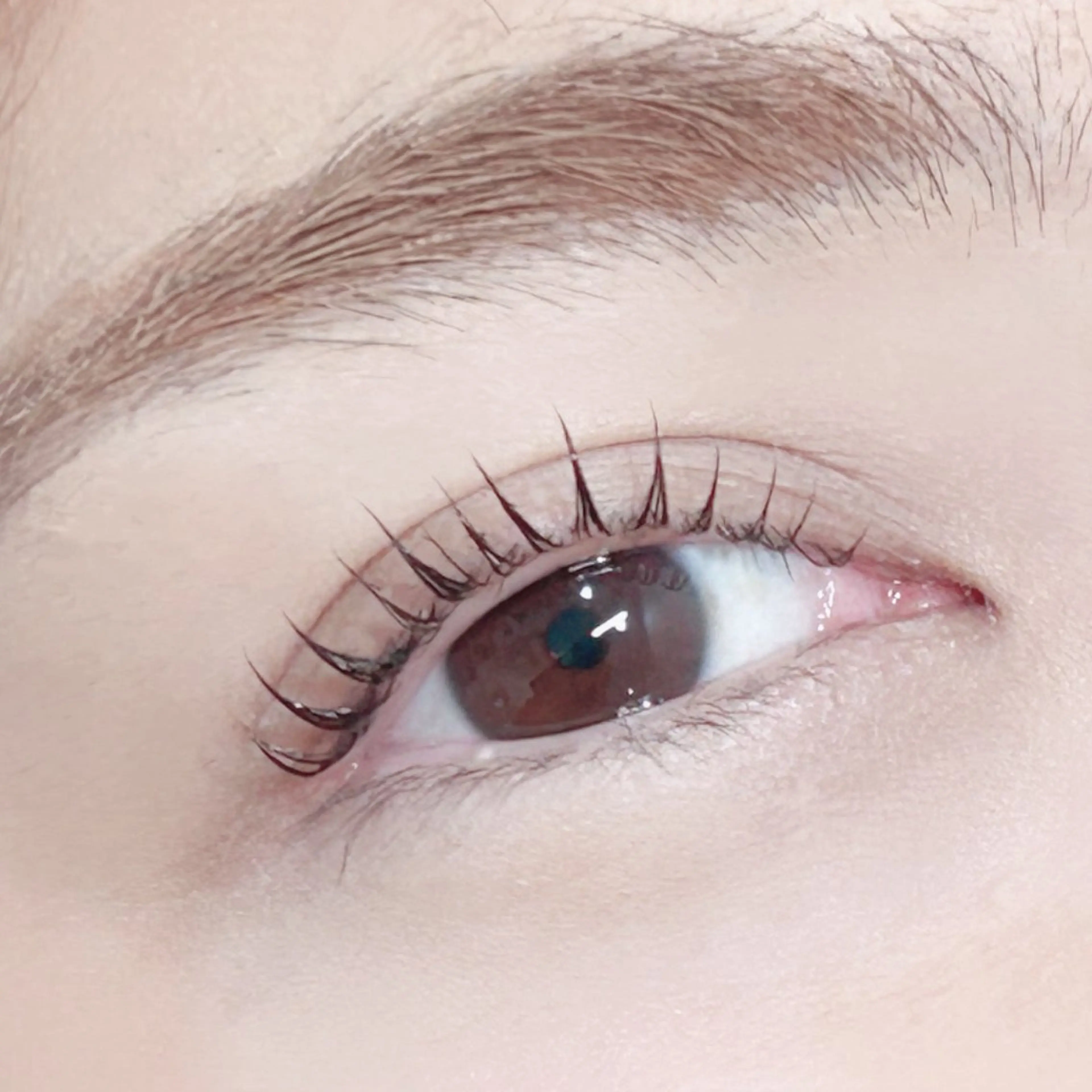 まつ毛パーマモデルの写真