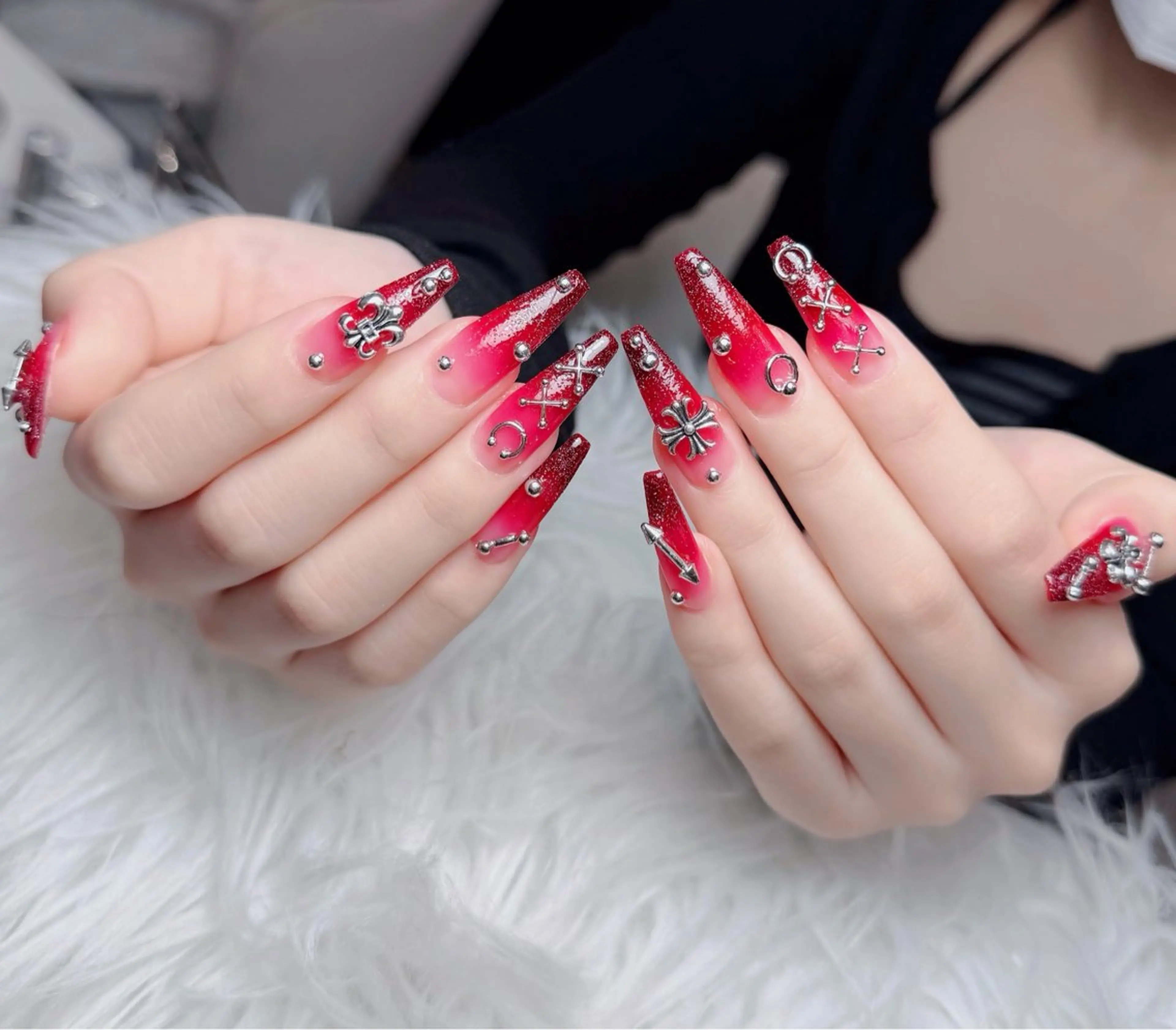 ネイル アートネイル フレンチネイル ジェルネイル 韓国ネイル マグネットネイル ハンドネイル Lenie Nail Okuboのネイルデザイン