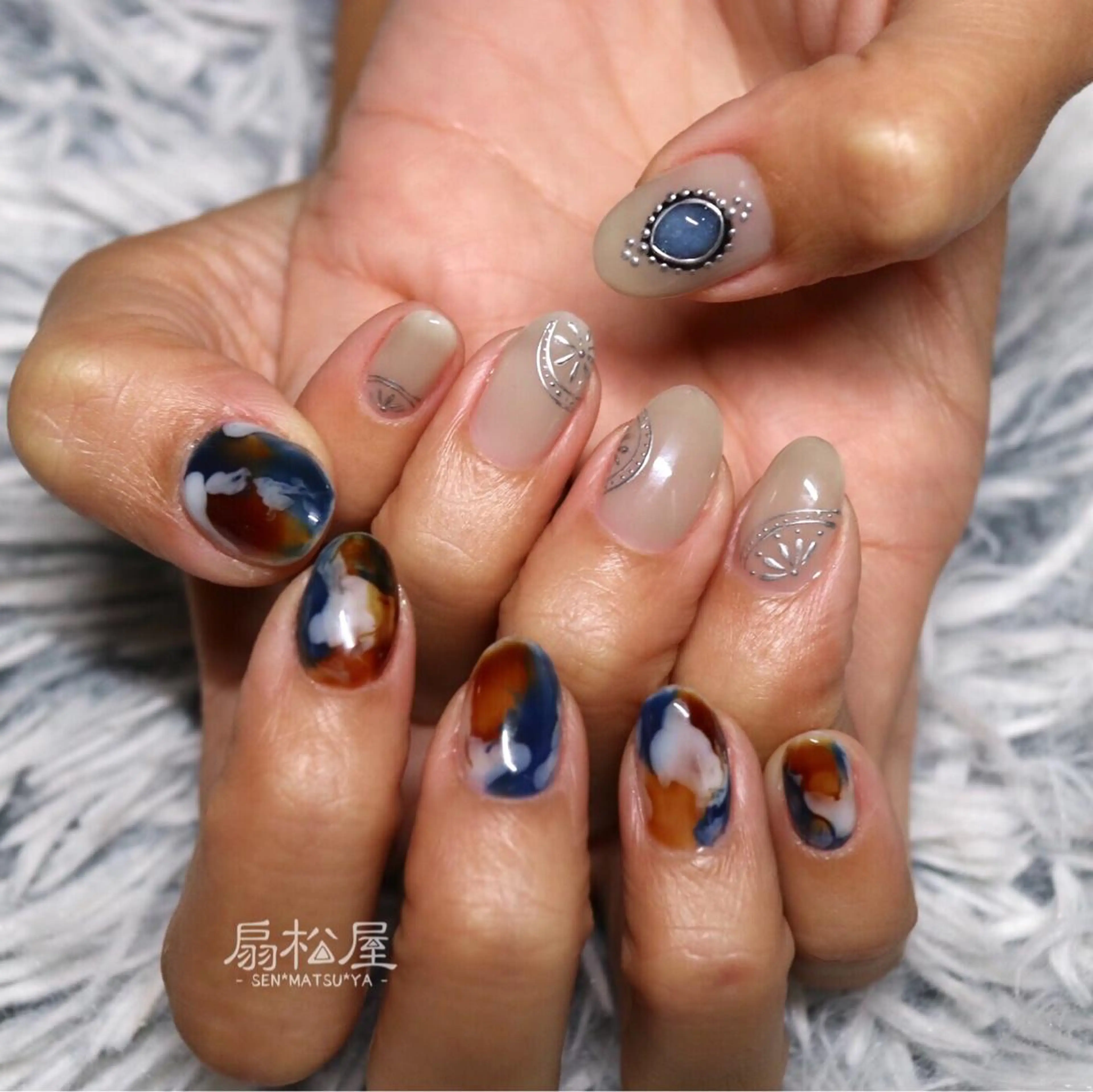ネイル 扇松屋 marie.nのネイルデザイン