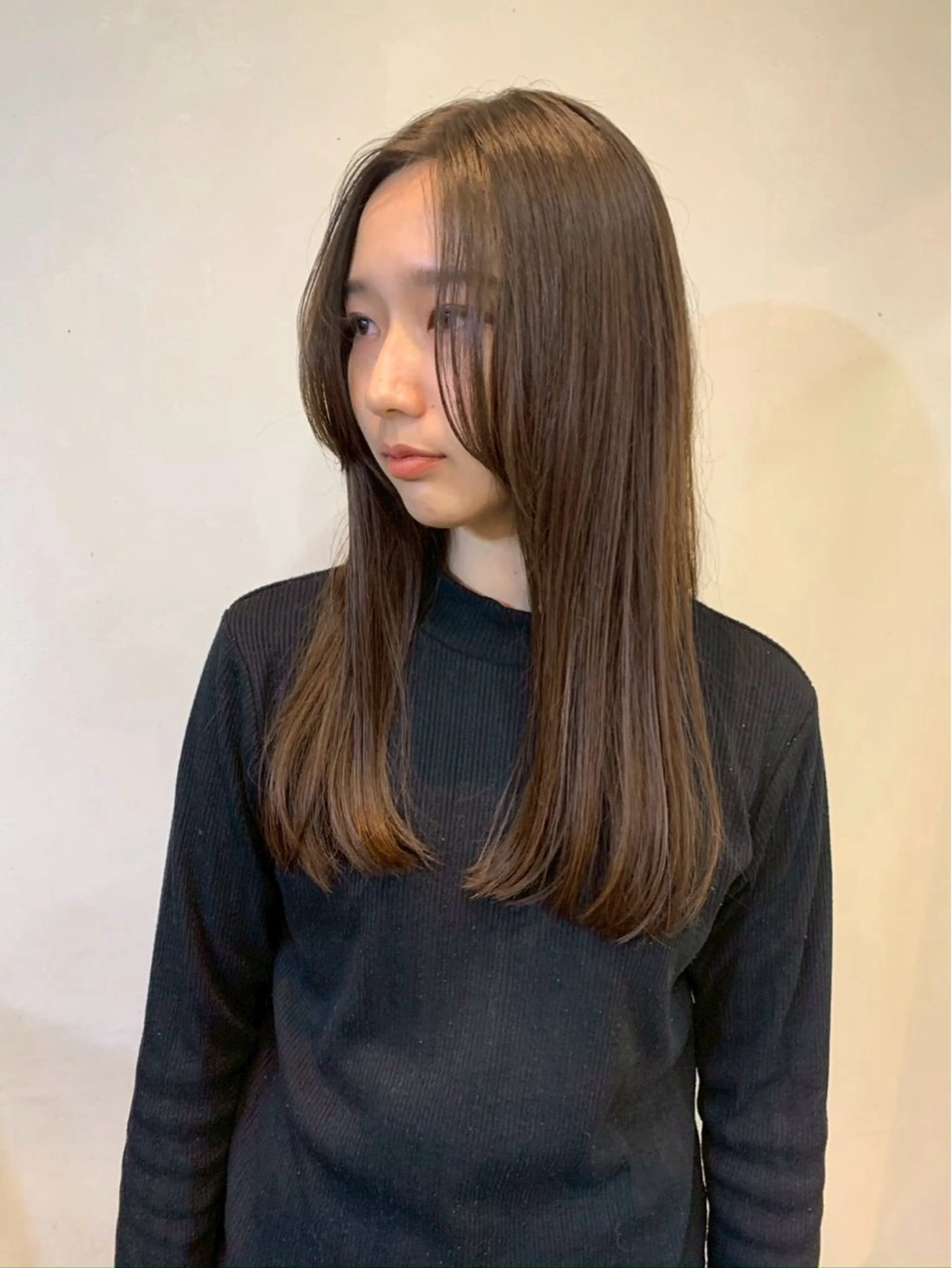 ロング カラー ヘアアレンジ レイヤーカット 栄💗レイヤーカット ｜韓国風｜haruのヘアスタイル