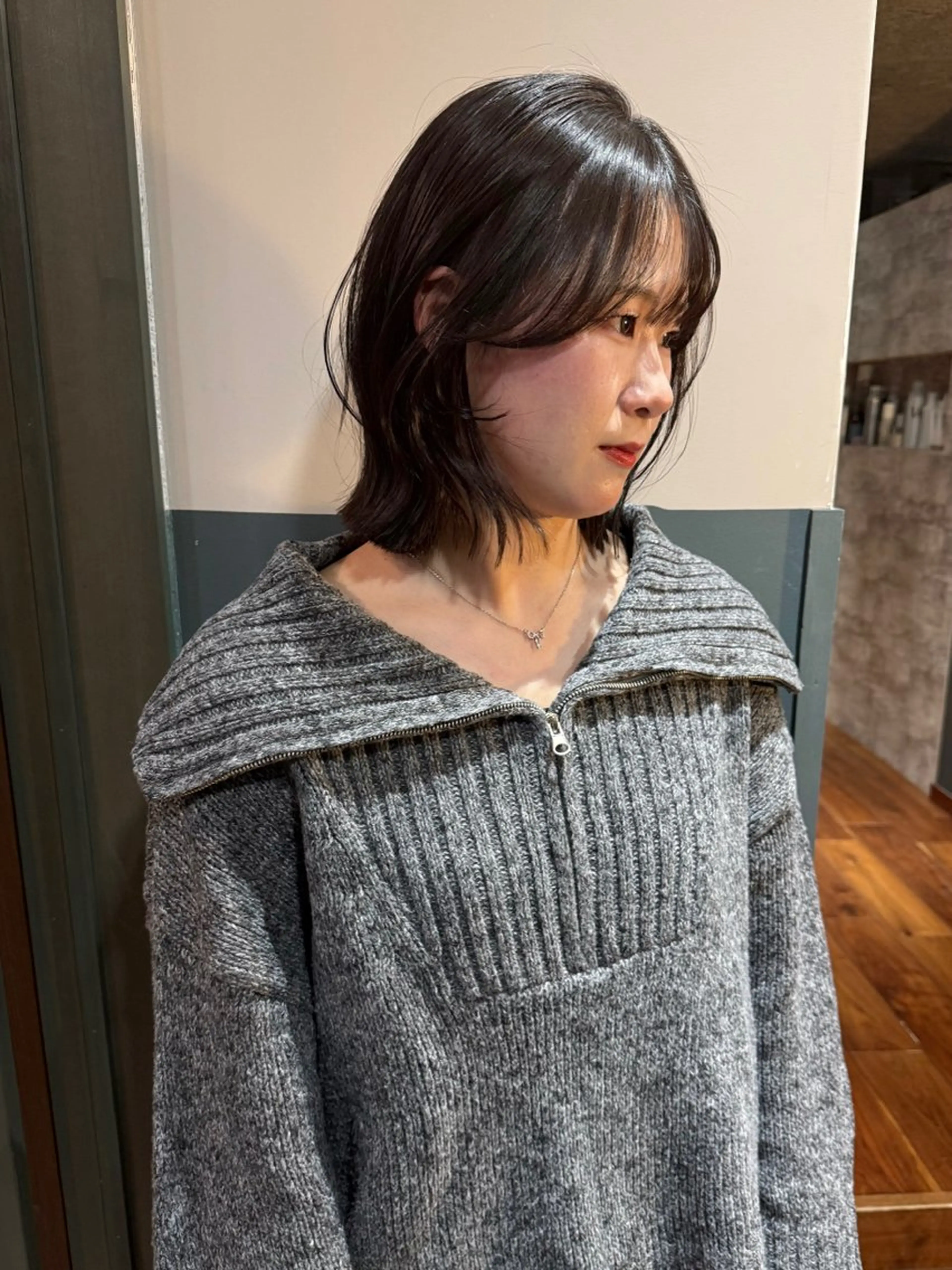 ミディアム カラー パーマ 卒業式のヘアスタイル カット ヘアカラー 縮毛矯正 トリートメント mai / linoah˚✧のヘアスタイル