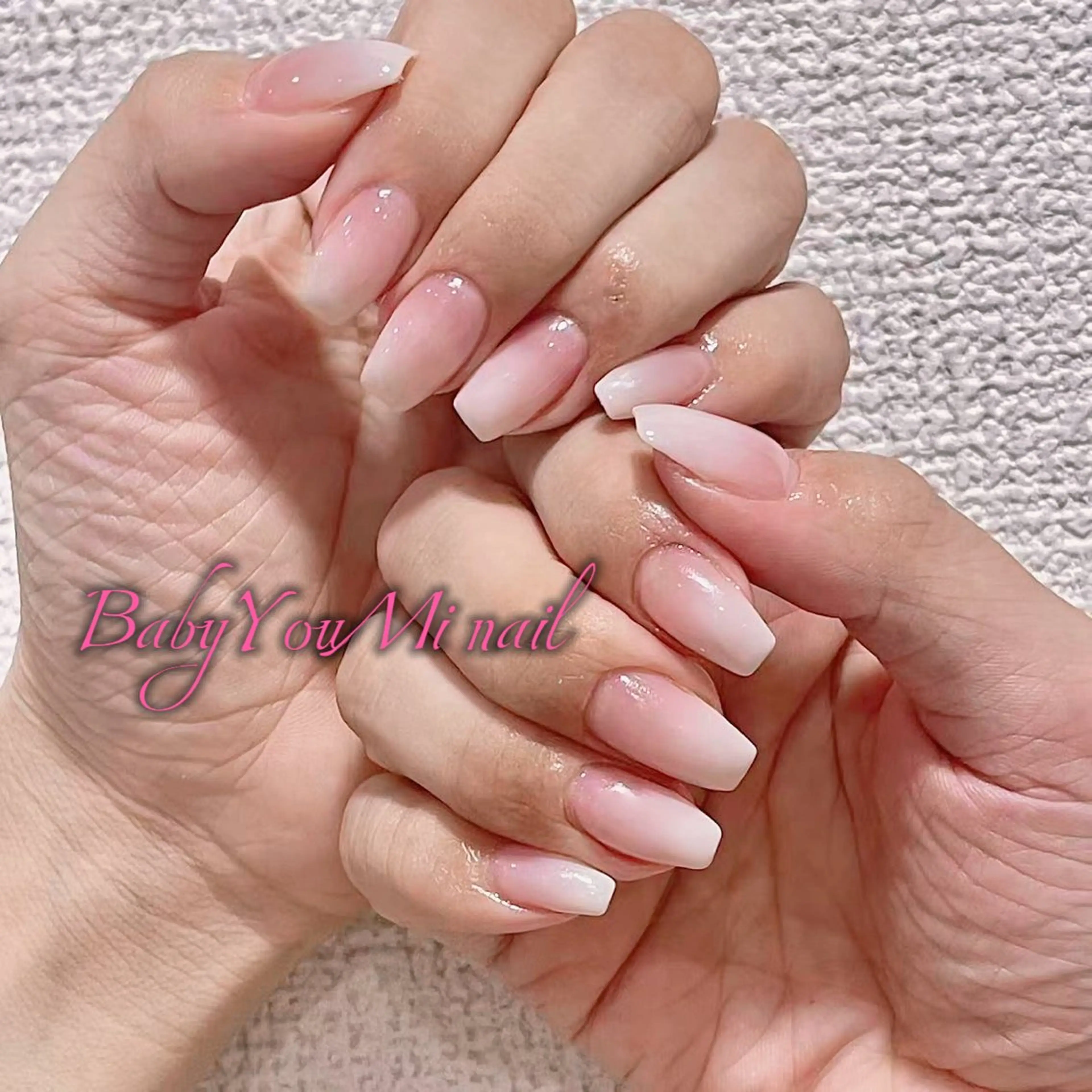 ネイル オーロラネイル フラワーネイル フットネイル フレンチネイル ジェルネイル ハンドネイル BabyYouMi ねねのネイルデザイン