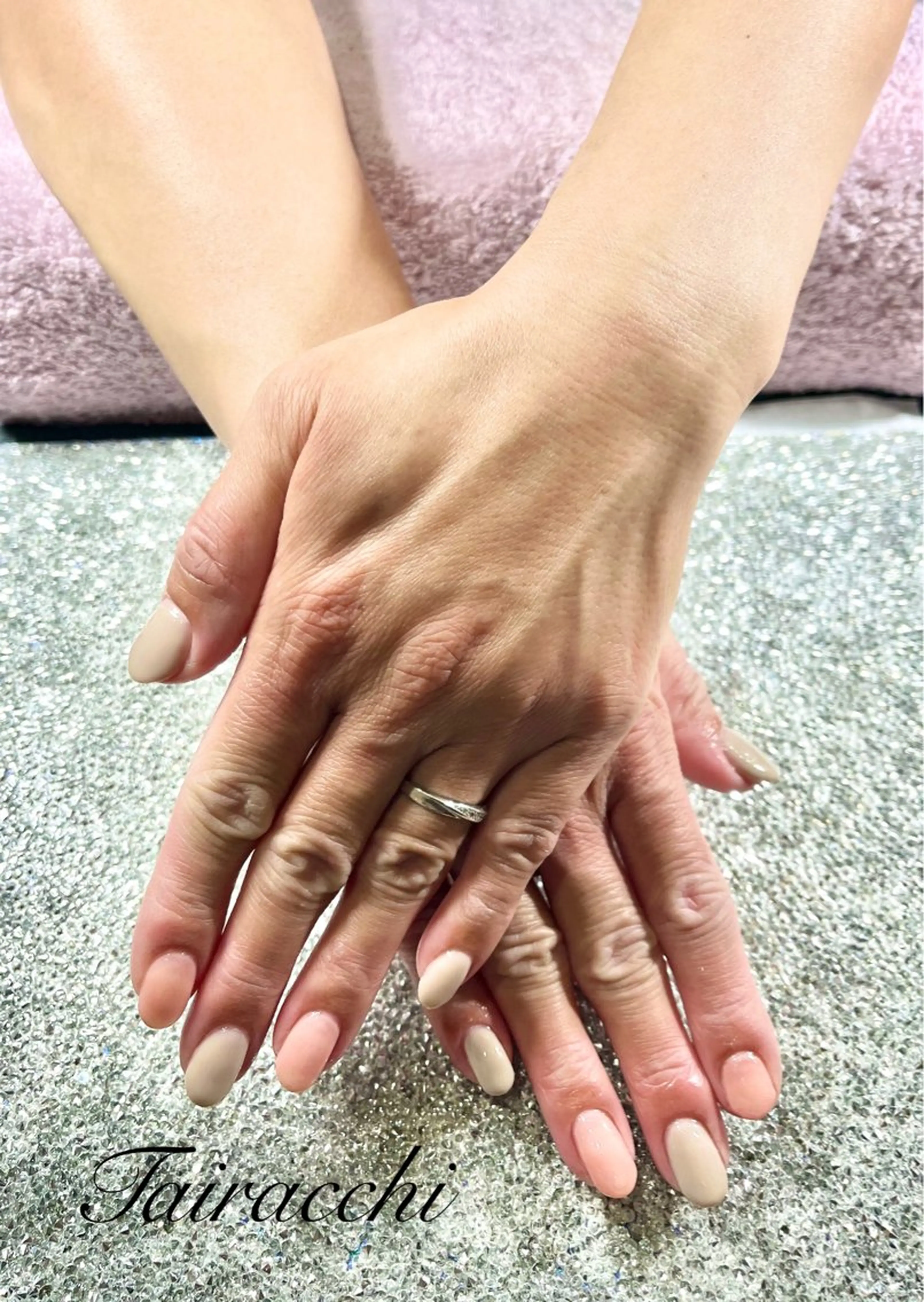 ネイル ピンク ショートネイル 春ネイル ハンドネイル Tairacchi ﾀｲﾗｯﾁのエステ・リラクイメージ