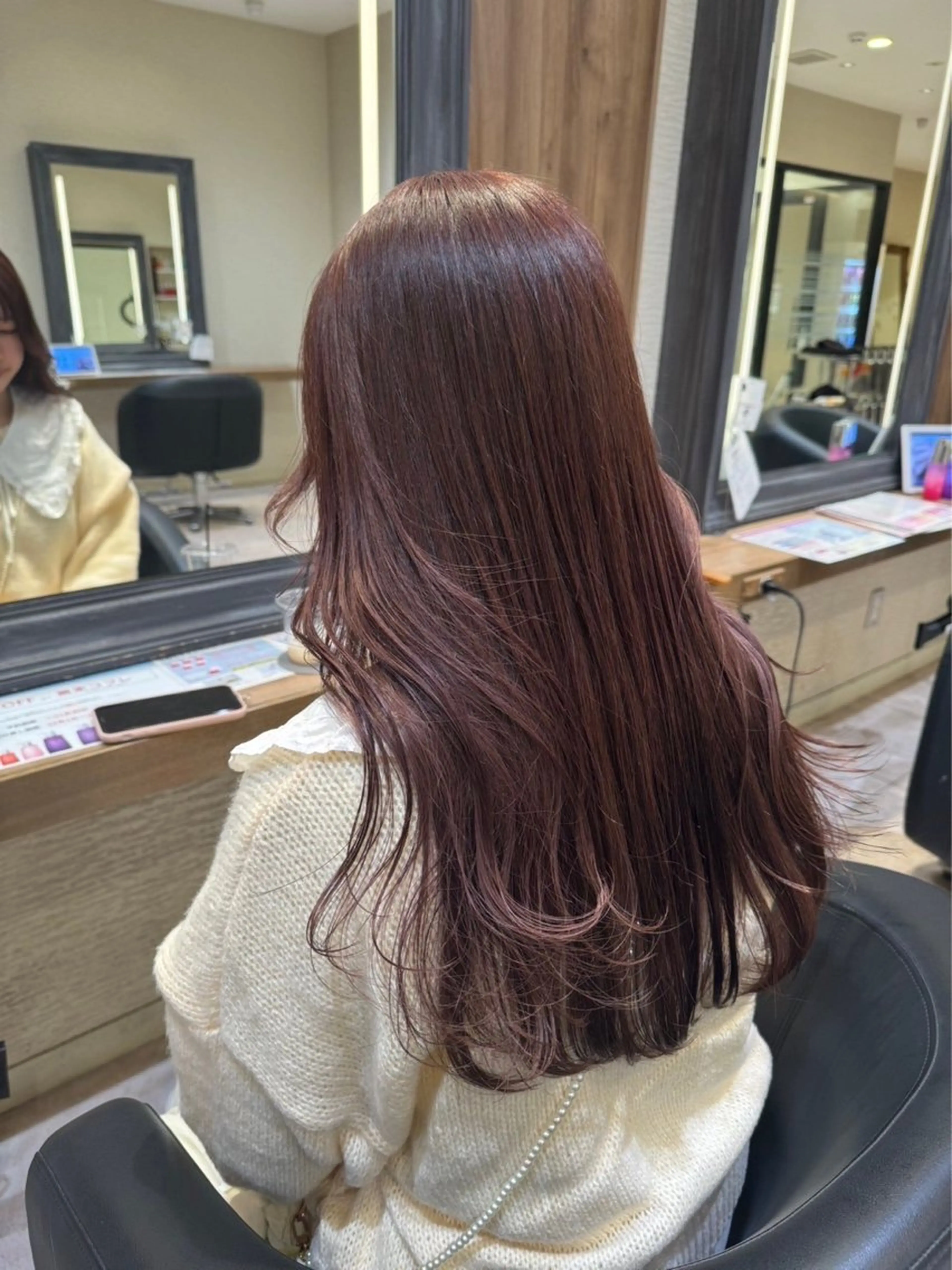 ロング カラー ヘアカラー トリートメント 赤み消しカラー🌱 YUZUKI🫧のヘアスタイル