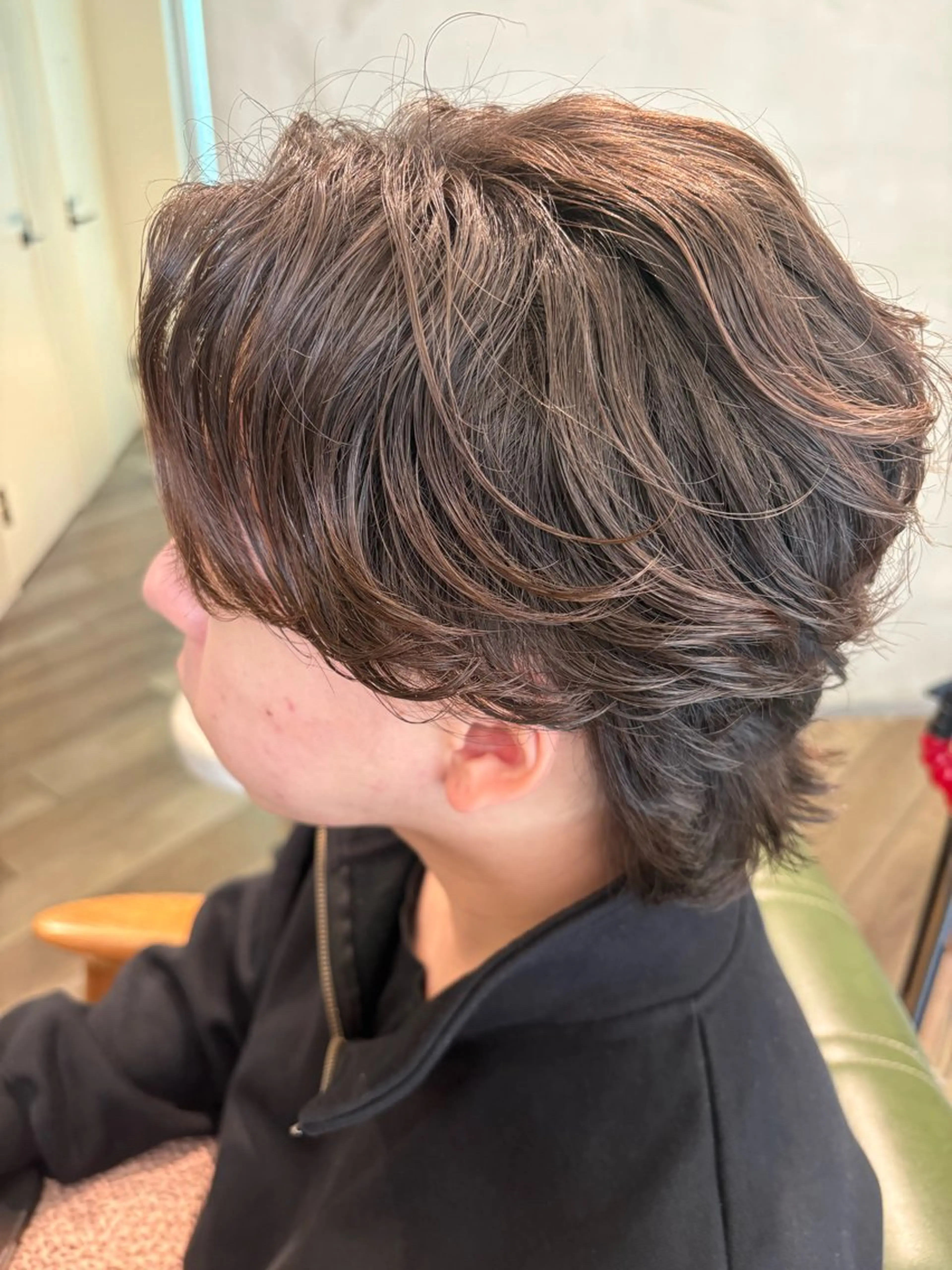 パーマ メンズ カット パーマ 鮫島 海斗のヘアスタイル