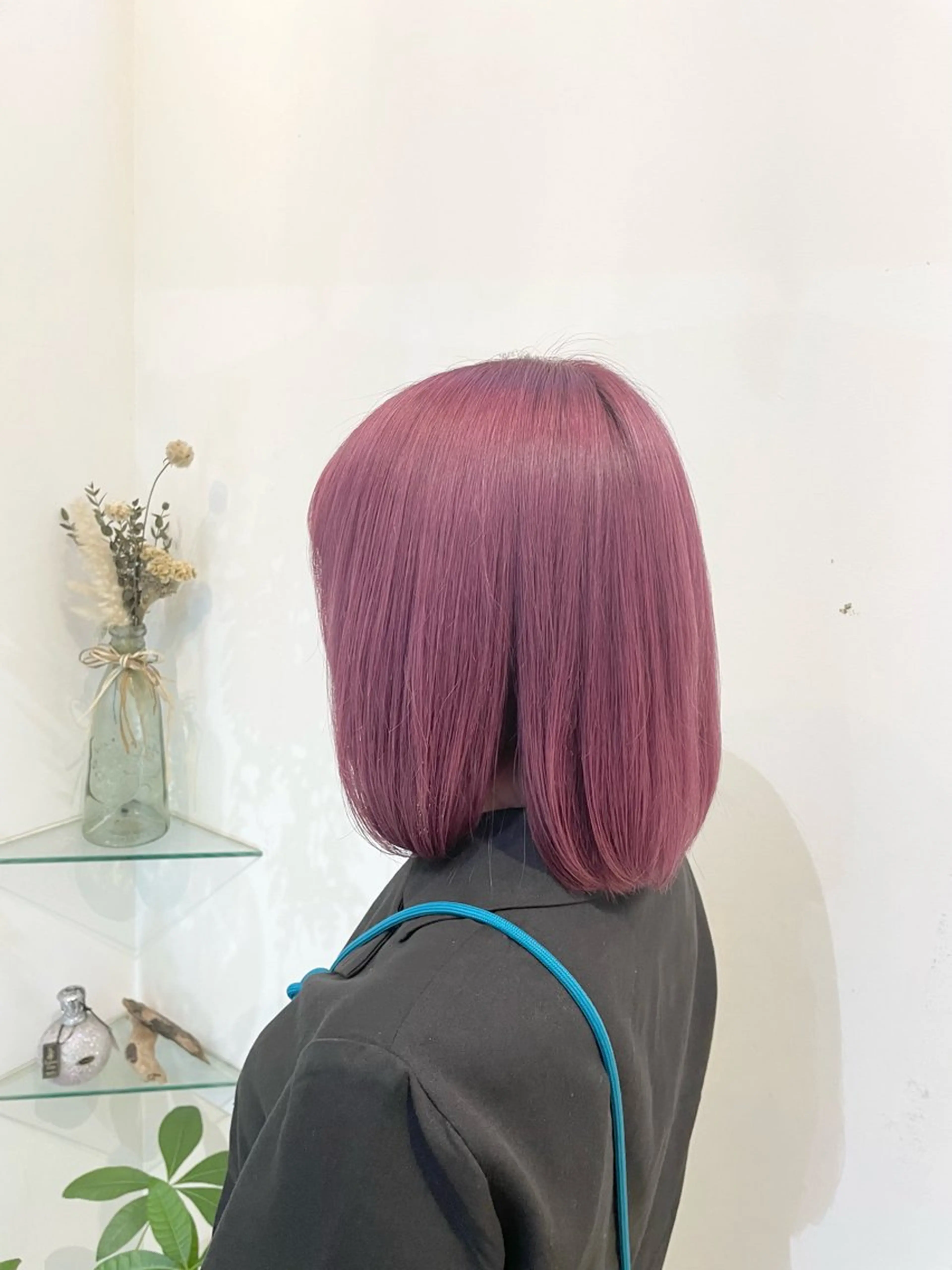 ミディアム カラー ヘアカラー トリートメント 髪質改善カラー🤍 エクステ✨君島由実子のヘアスタイル