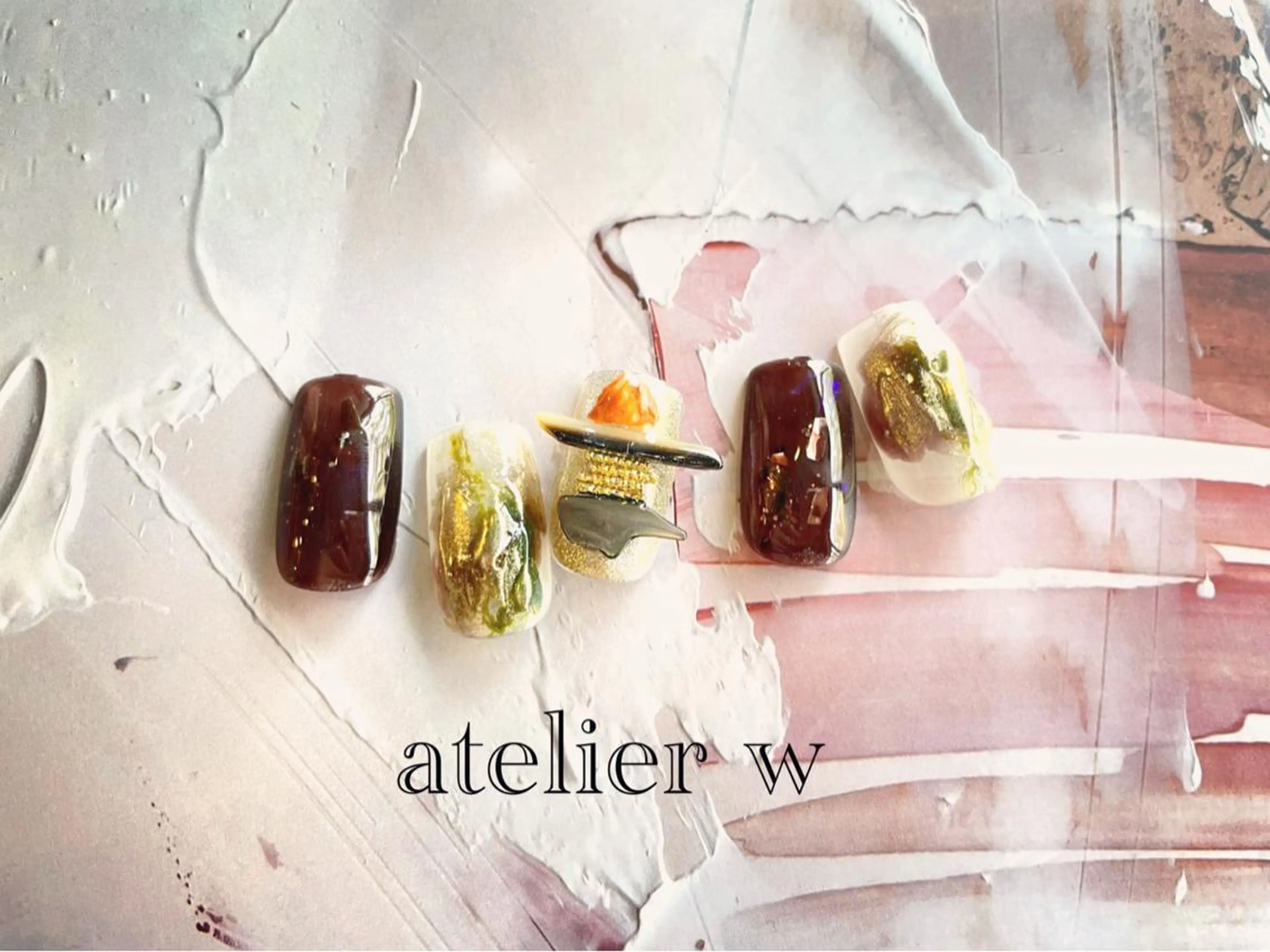 ネイル ハンドネイル atelier w/tetoro所属・高橋 わかなのネイルデザイン