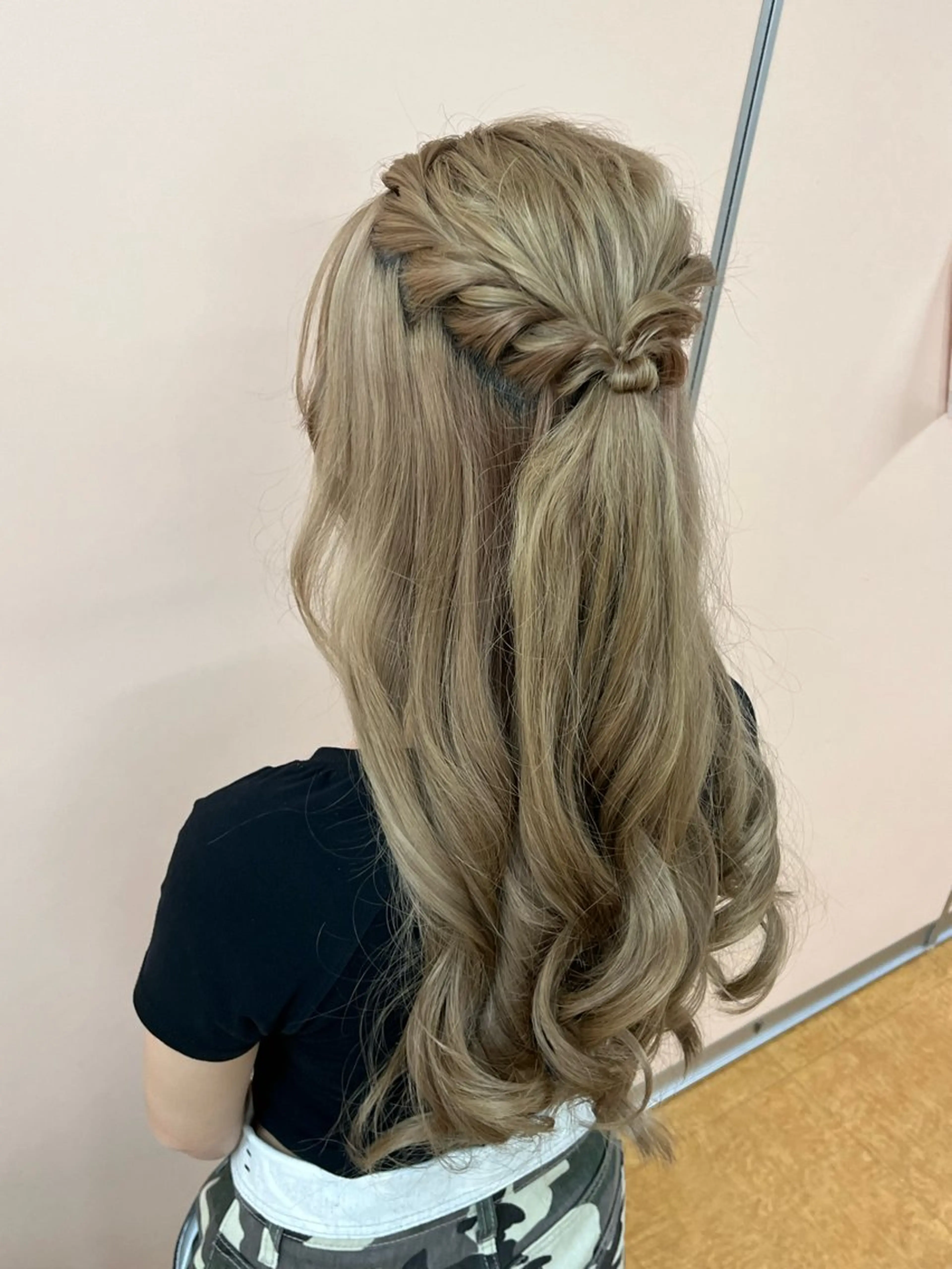 ロング カラー ヘアアレンジ カラーモデル募集 ☘️もえな☘️のヘアスタイル