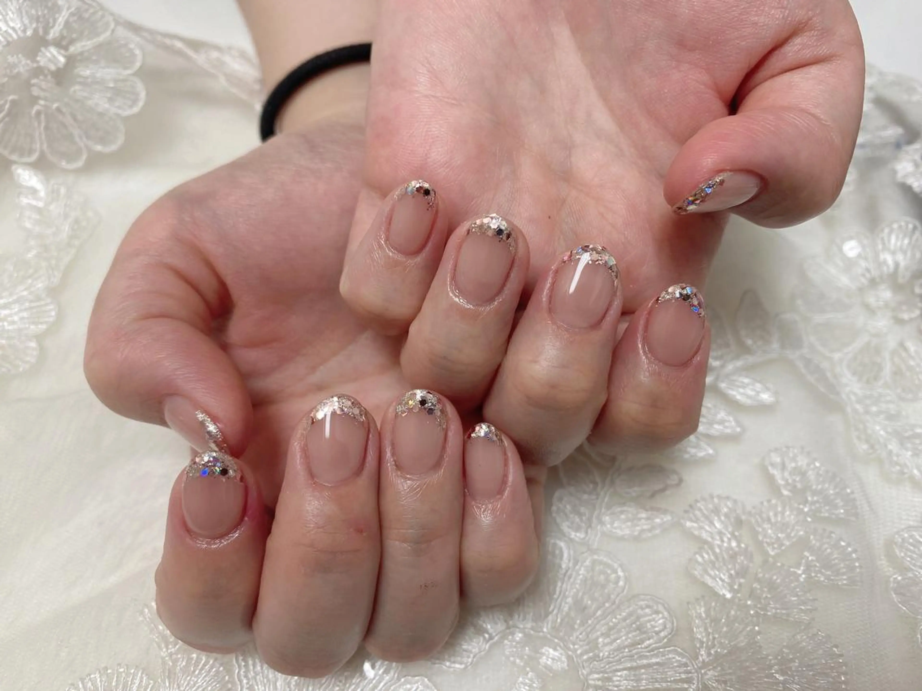 ネイル フレンチネイル ガラスフレンチ ALITA 池袋店✨のマツエク・マツパデザイン