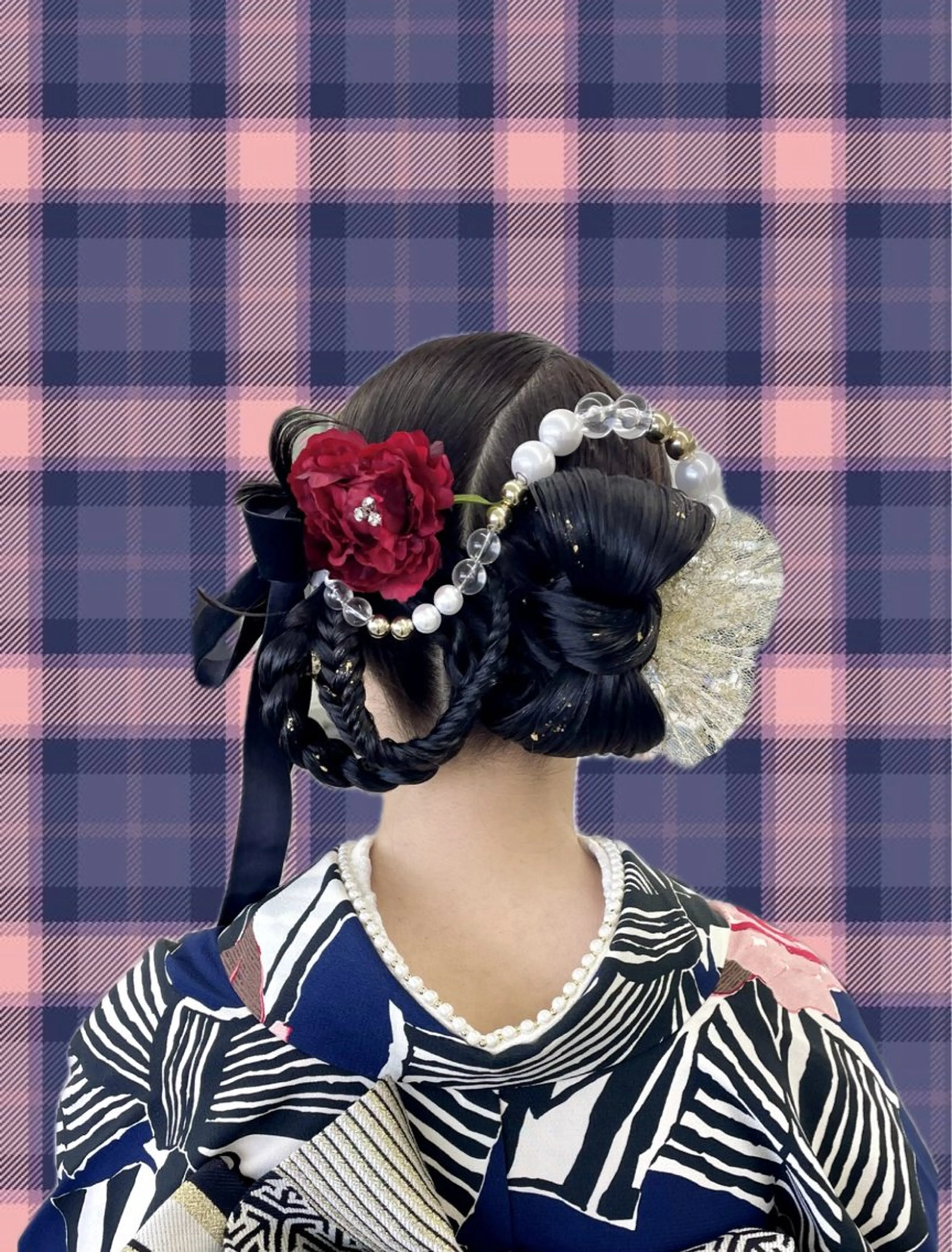 ヘアアレンジ 成人式 錦 茉李 @lm.mari03のヘアスタイル