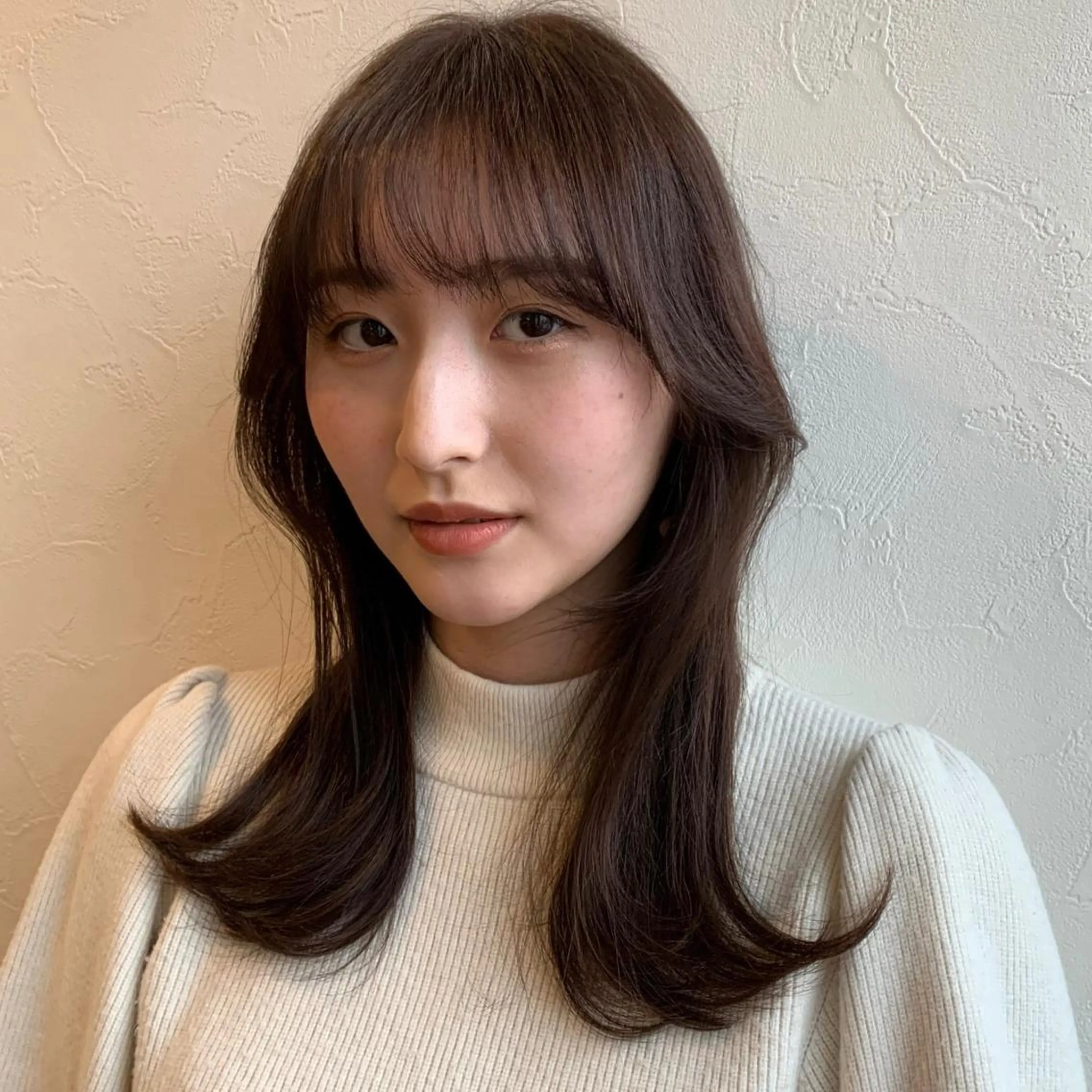 セミロング くびれヘア 【韓国風くびれヘア】 joule小木曽輝のヘアスタイル