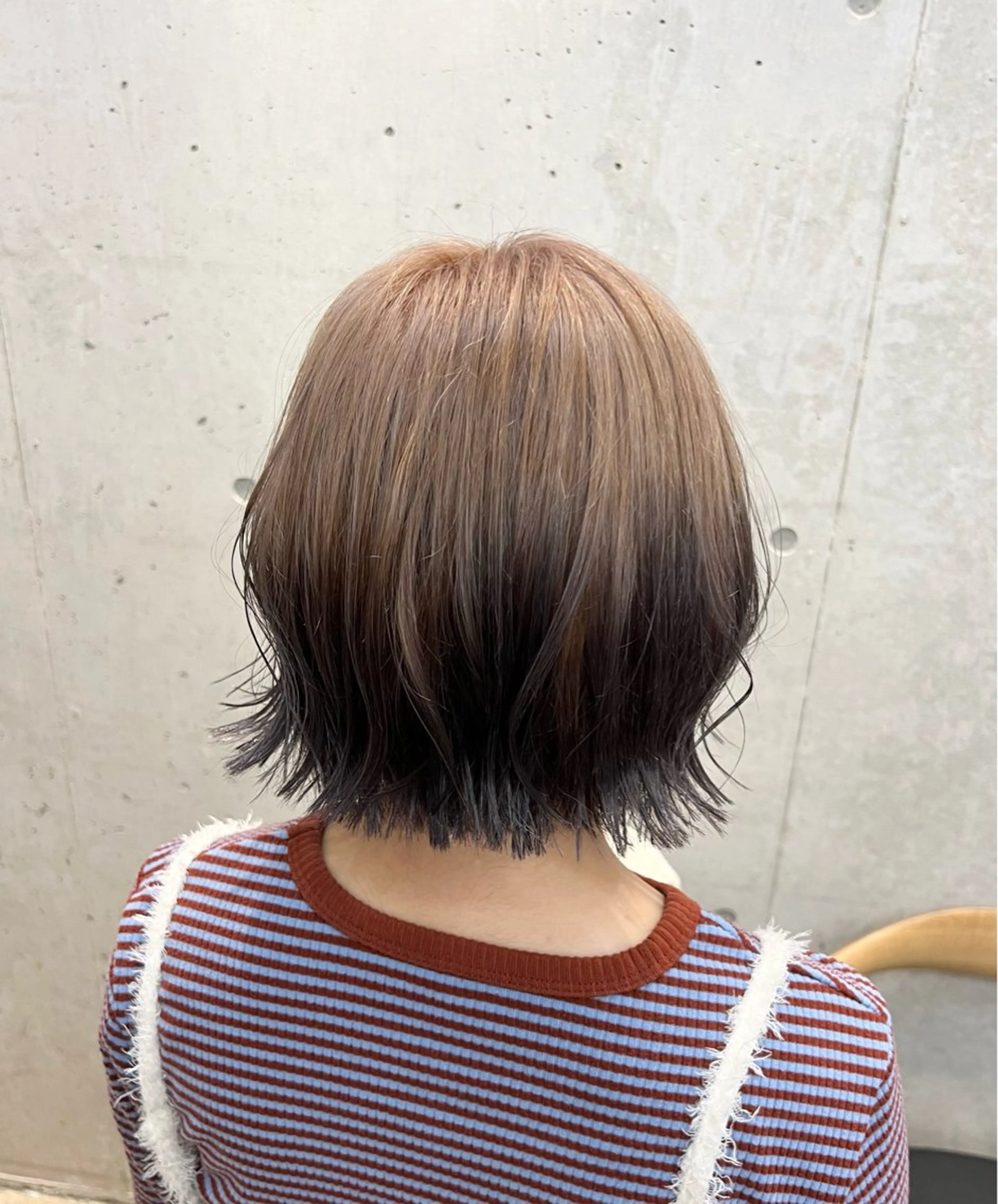 ミディアム カット ヘアカラー honen RUKAのヘアスタイル