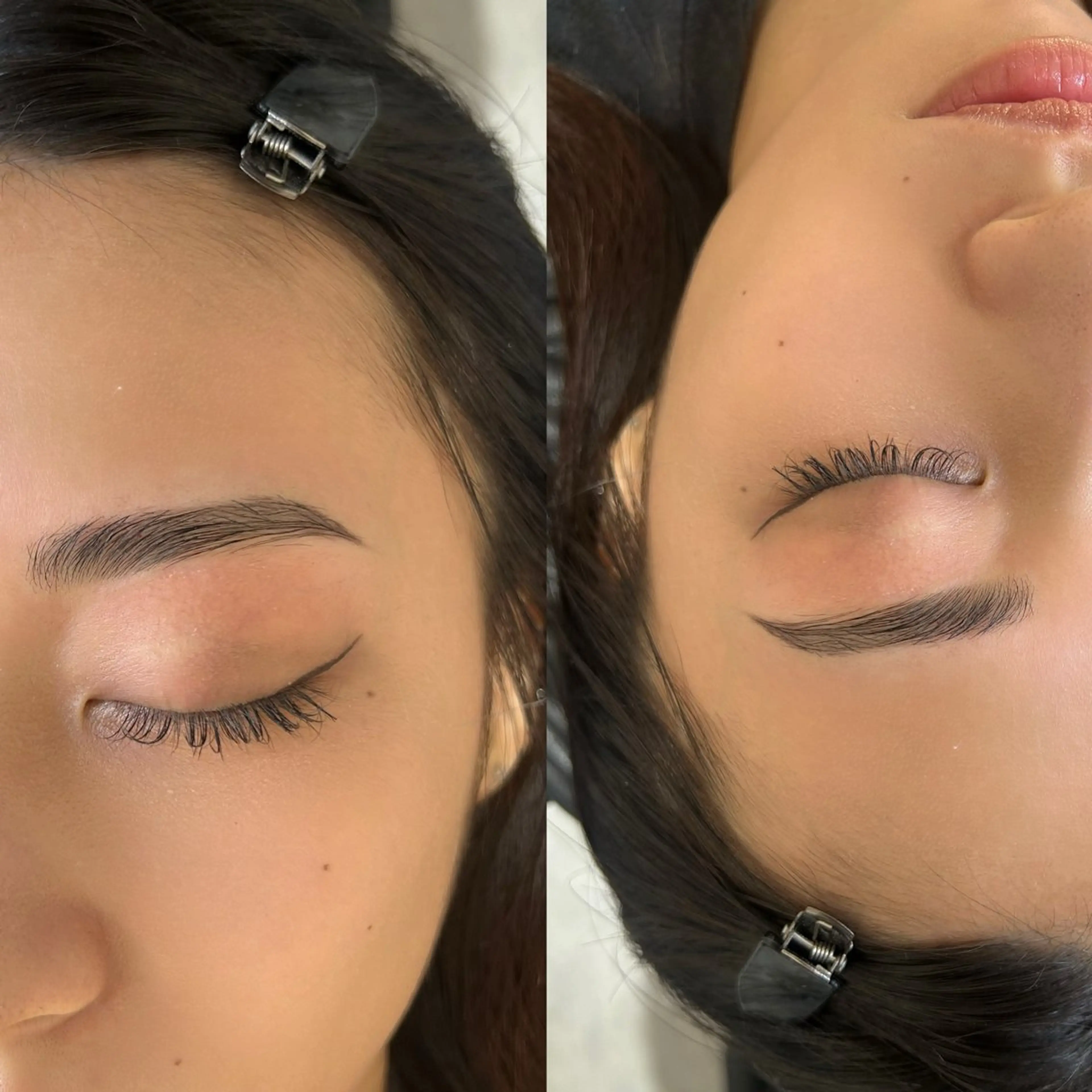 ブロウリフト🌿HBL（パーマ＋Wax）眉毛のお悩み解消！間引き、メイク込みの写真