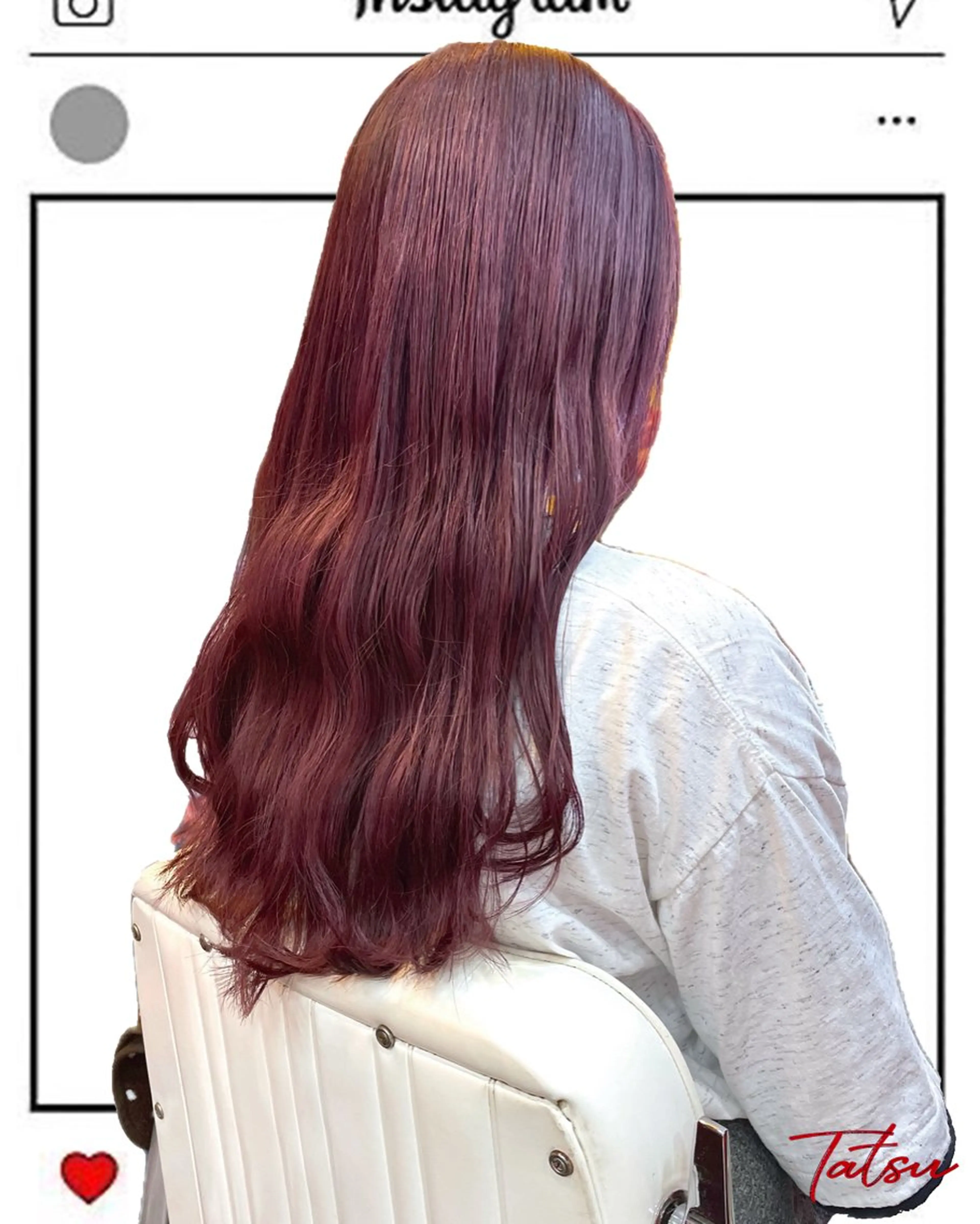 ロング カラー ヘアカラー トリートメント Tatsu/newi 大分 ハイトーンのヘアスタイル