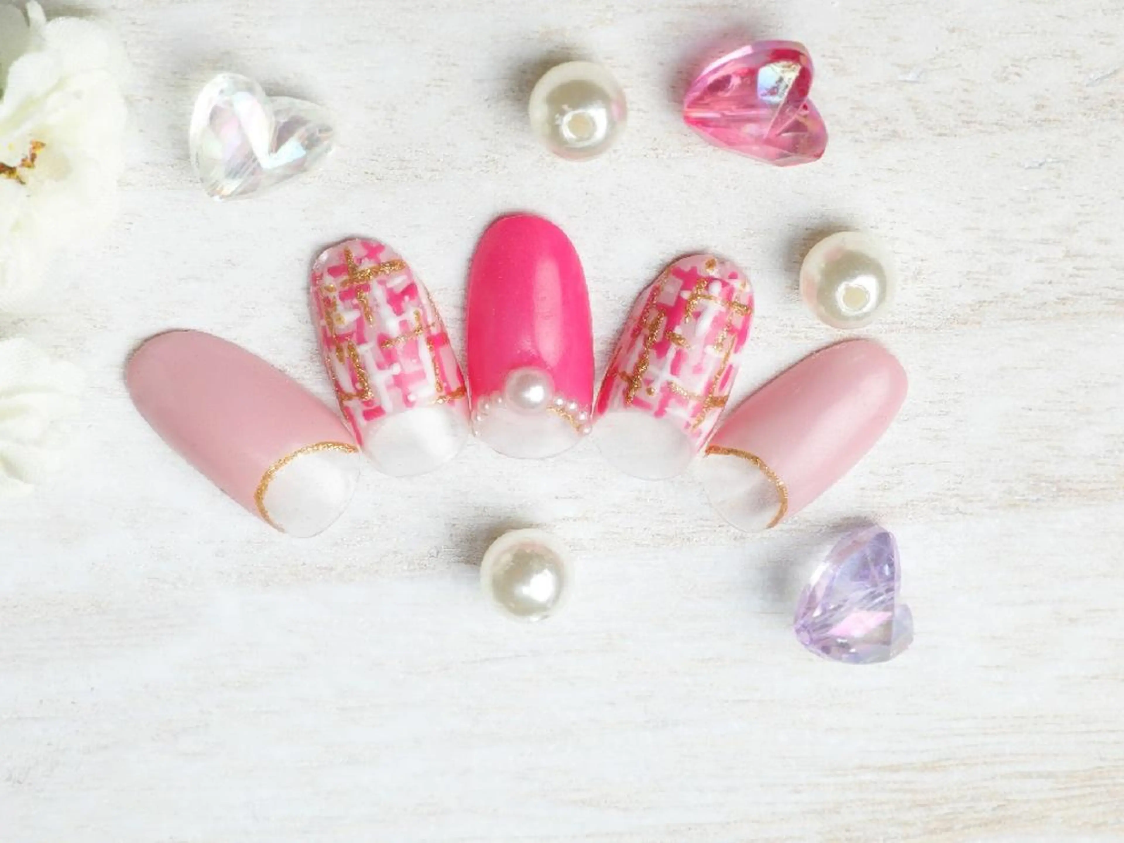 ネイル ツイードネイル 近藤 美春のネイルデザイン