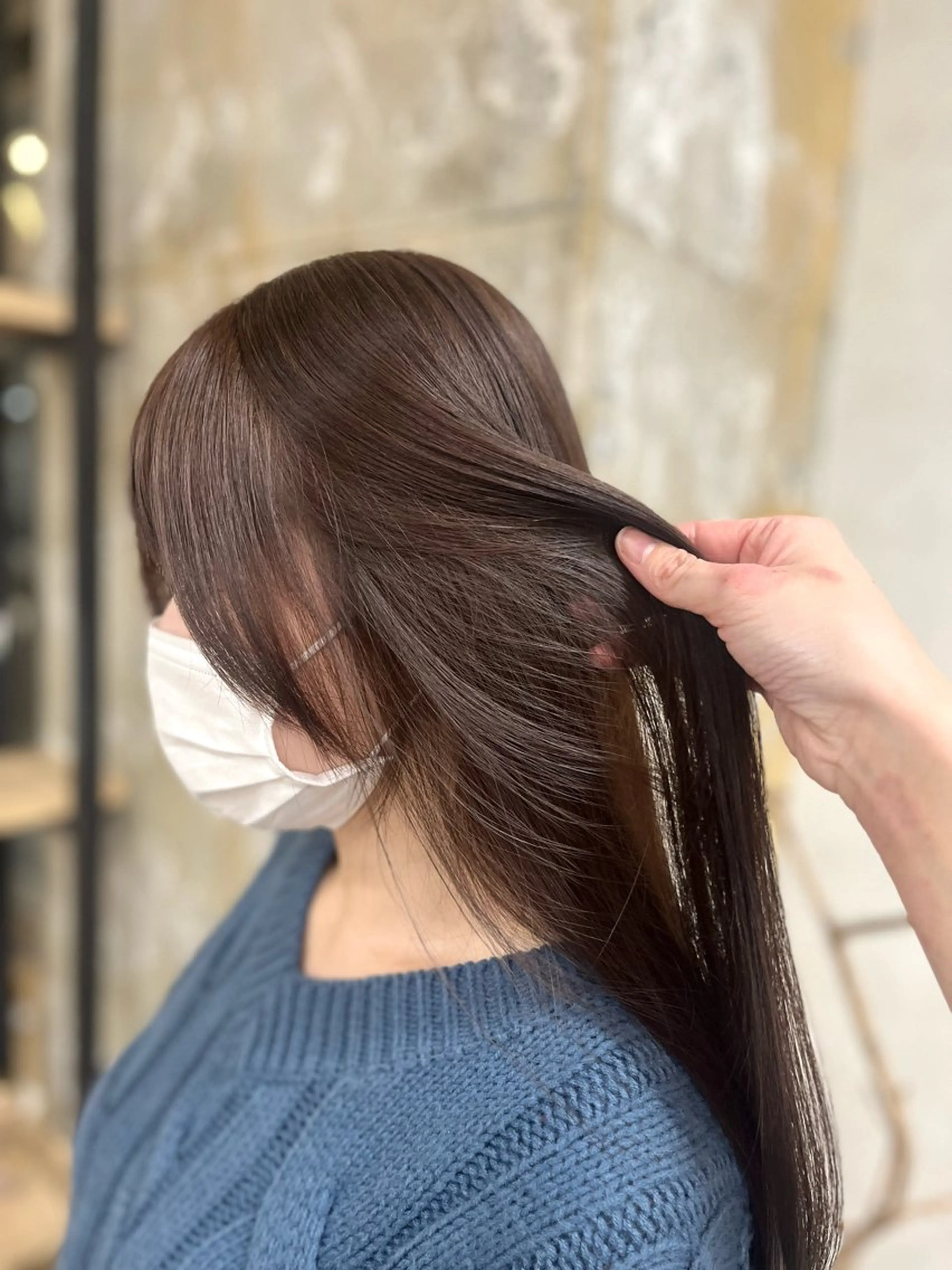 【 透明感カラー✨🤍 】 ✧ ブリーチなしW カラー🥣の写真