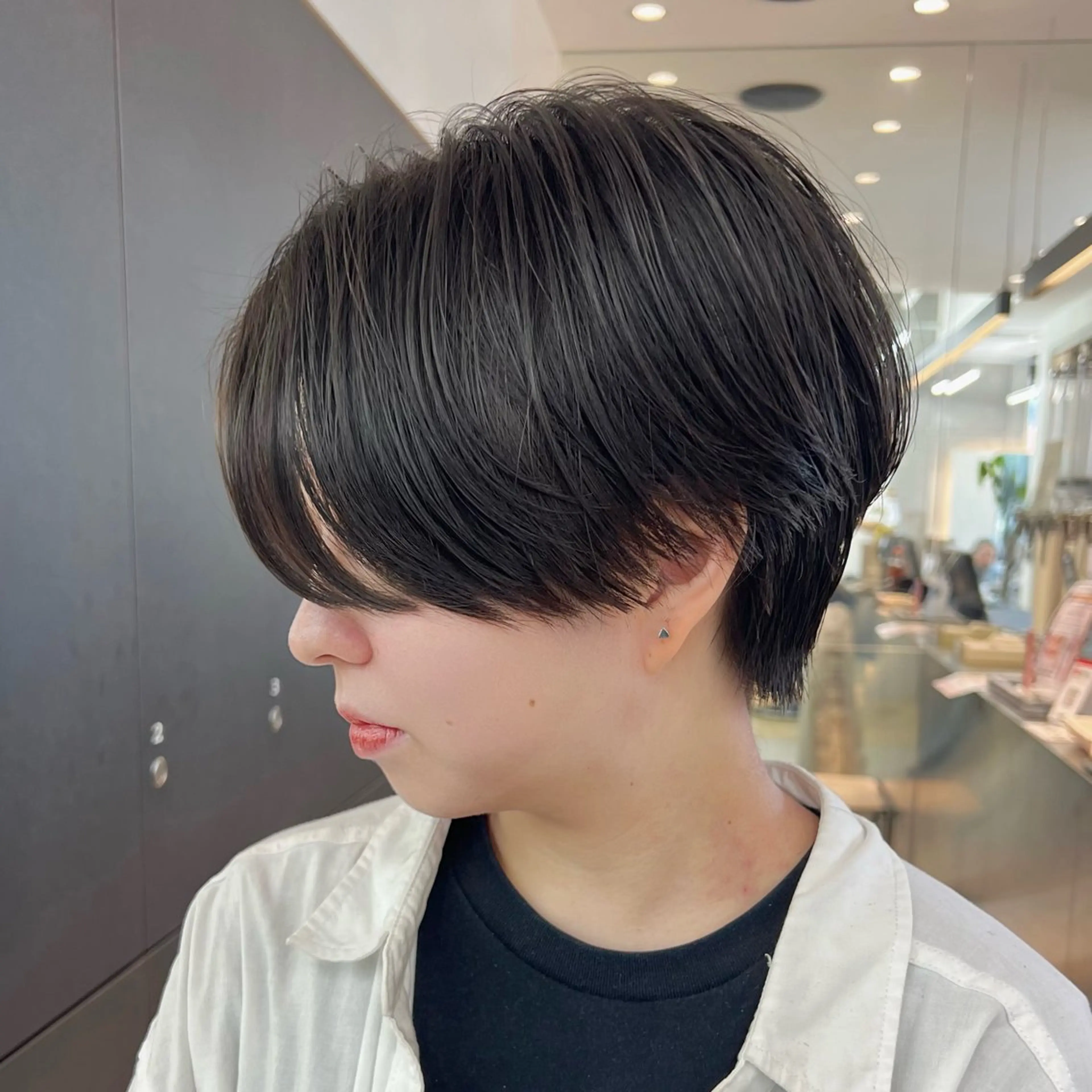 【❣️明日からアイロンいらず❣️】レディース前髪パーマ＋似合わせカット（トリートメント付き）前髪カット/顔周りレイヤーの写真