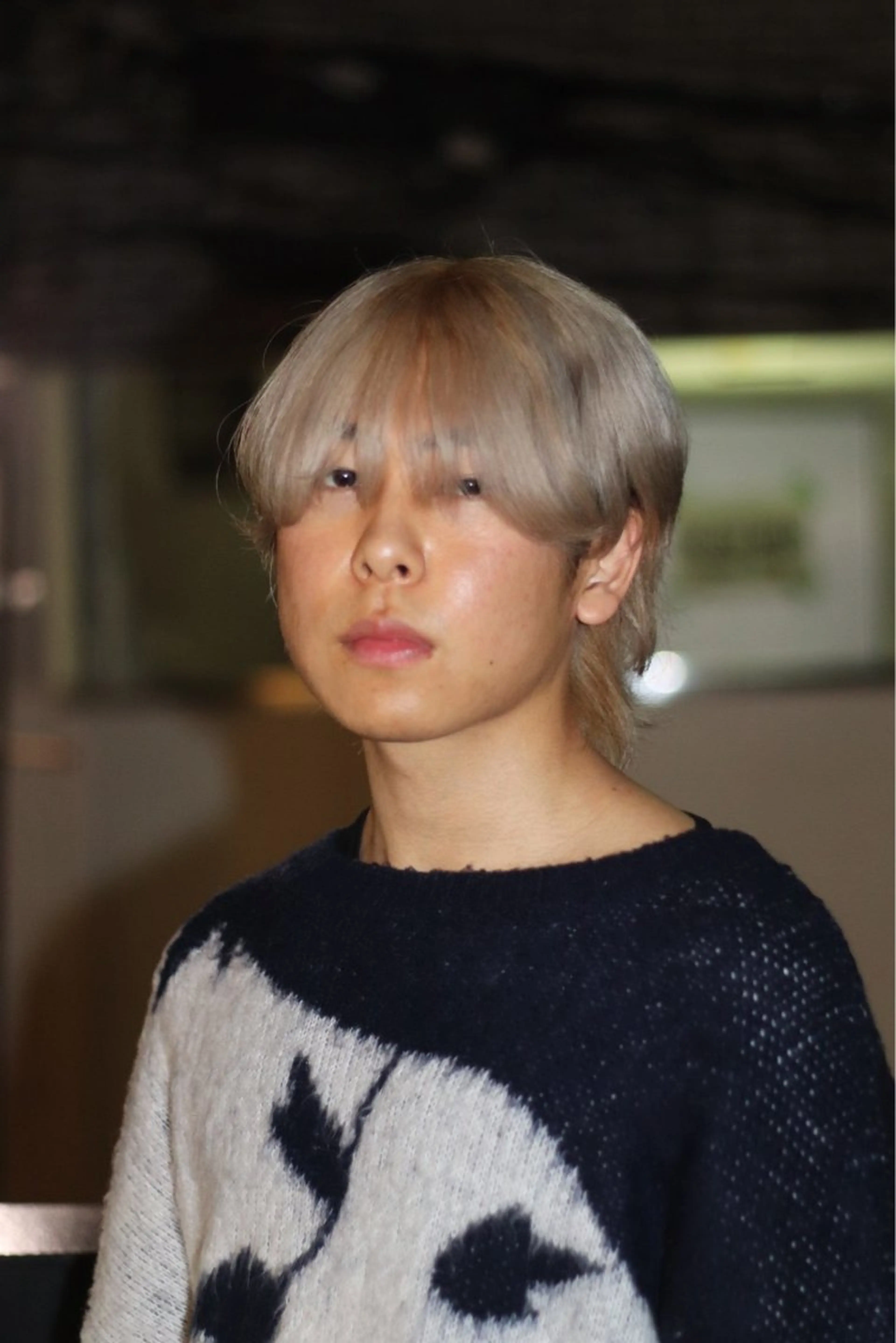 ショート カラー メンズ メンズブリーチ ブリーチ ブロンド シルバー ボブ boucle所属・浅岡 昭汰のヘアスタイル