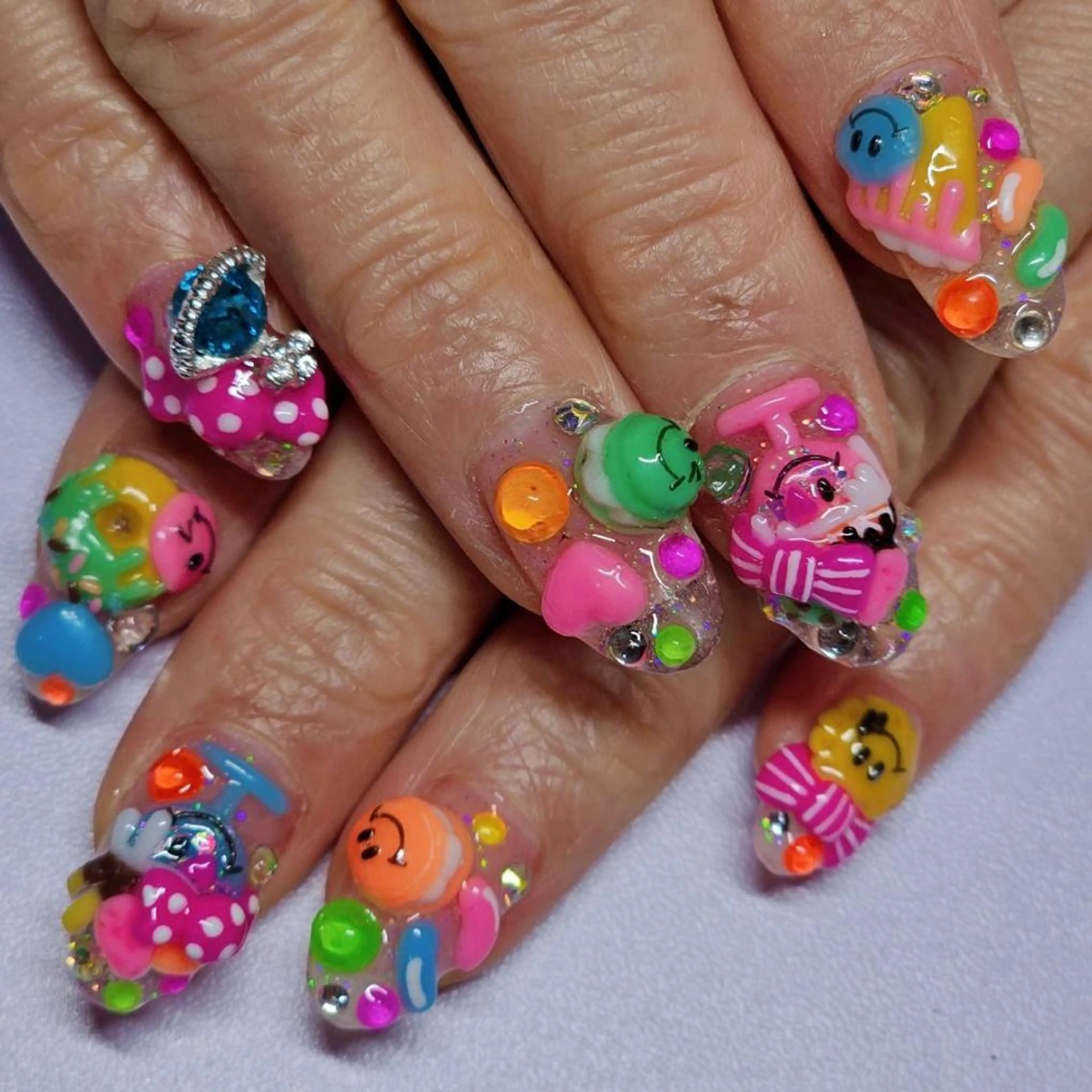 ネイル アートネイル クリアネイル ラメ(グリッター) ワンカラーネイル ハンドネイル よしだ ひろきのネイルデザイン