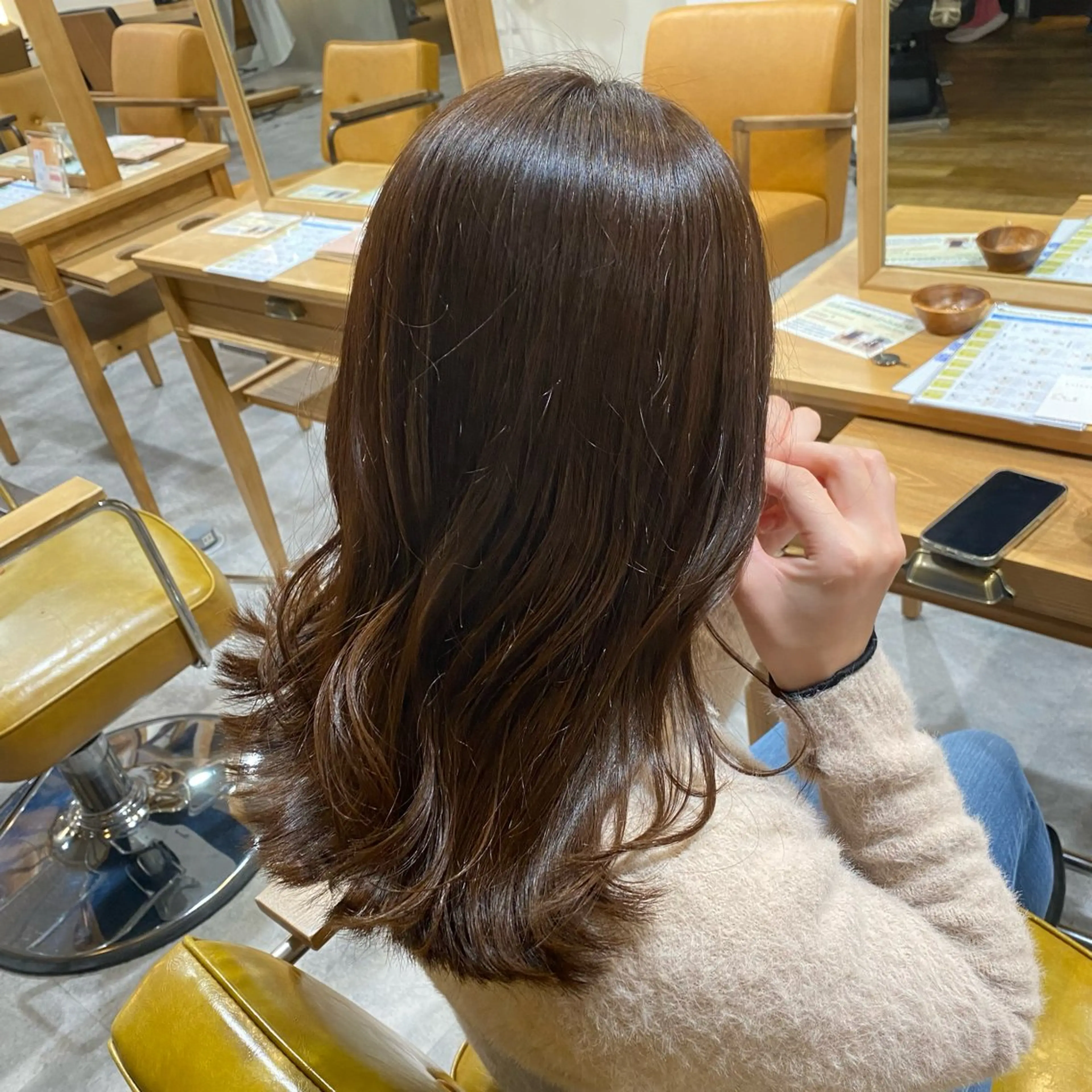 ロング カラー カット ヘアカラー トリートメント 石川 雅のヘアスタイル