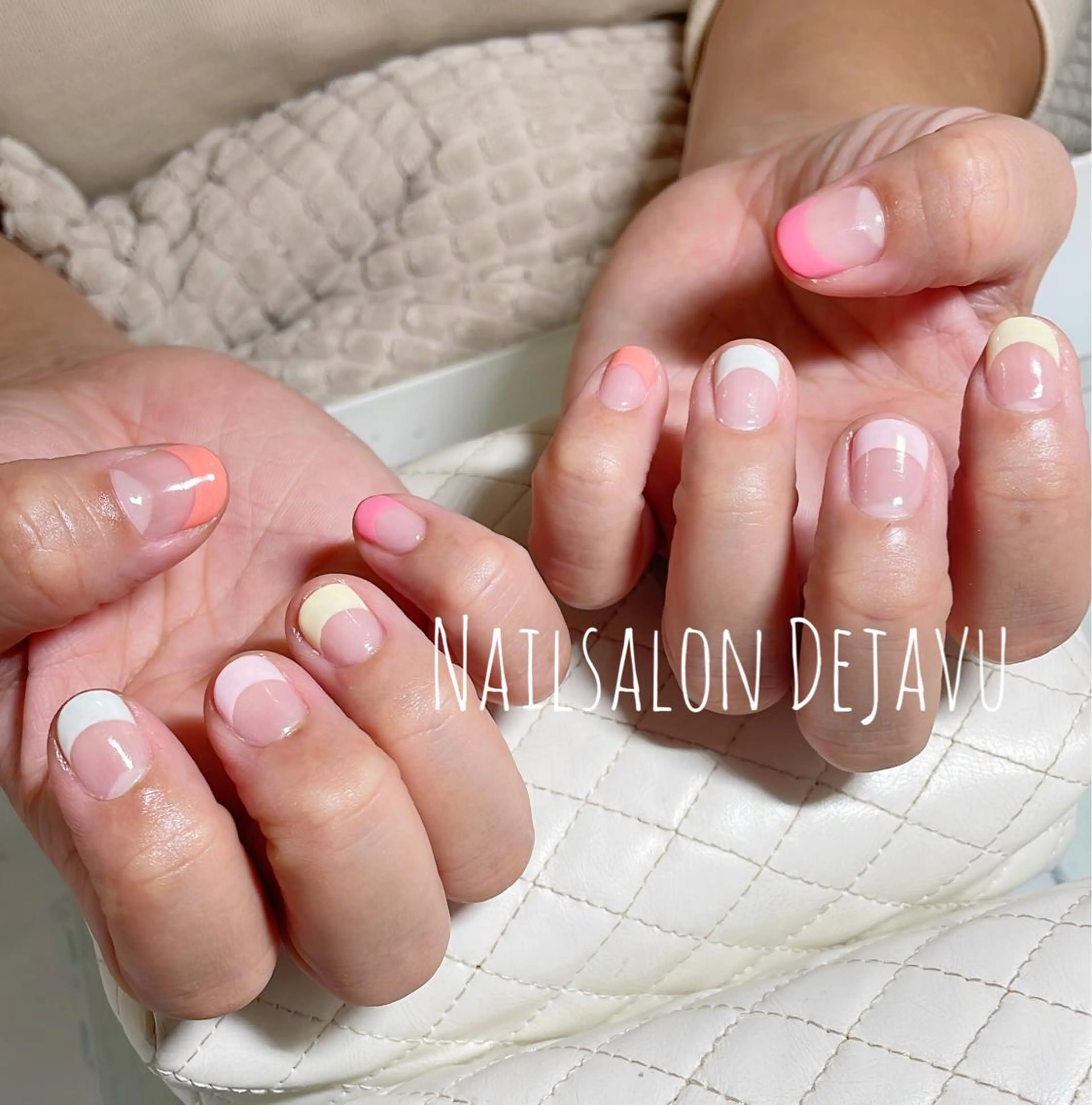 ネイル アートネイル フレンチネイル 春ネイル ハンドネイル Dejavu所属・Nail salon Dejavu 🌿のネイルデザイン